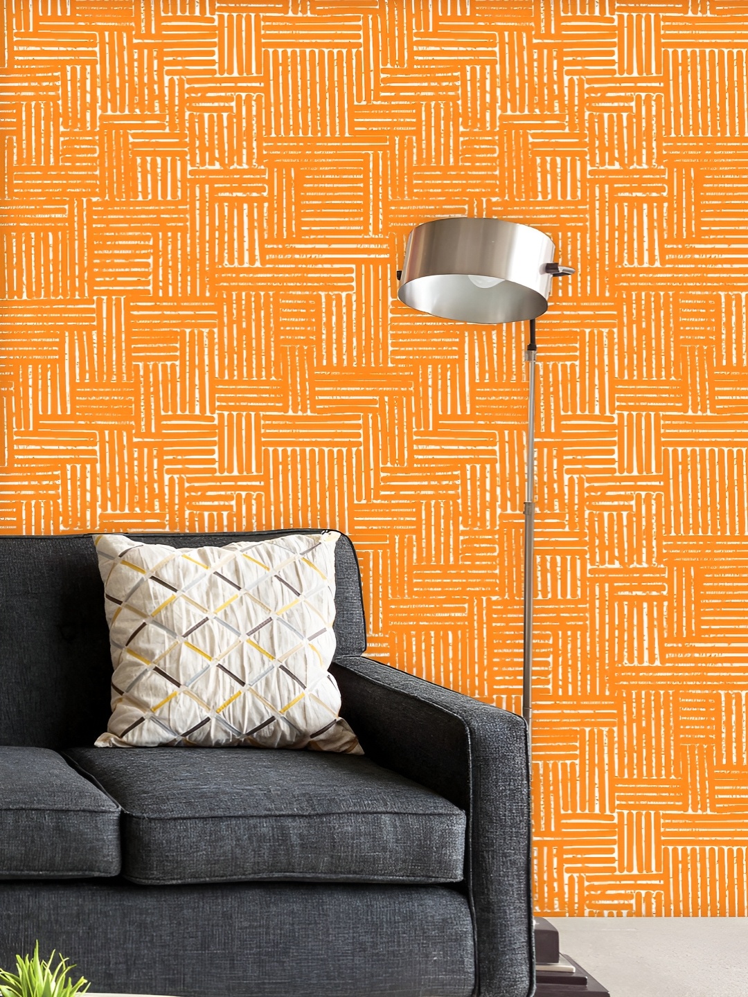 

ArtzFolio Printed UV-Resistant Anti-Bacterial Geometric Vintage Peel & Stick Wallpaper, Multi