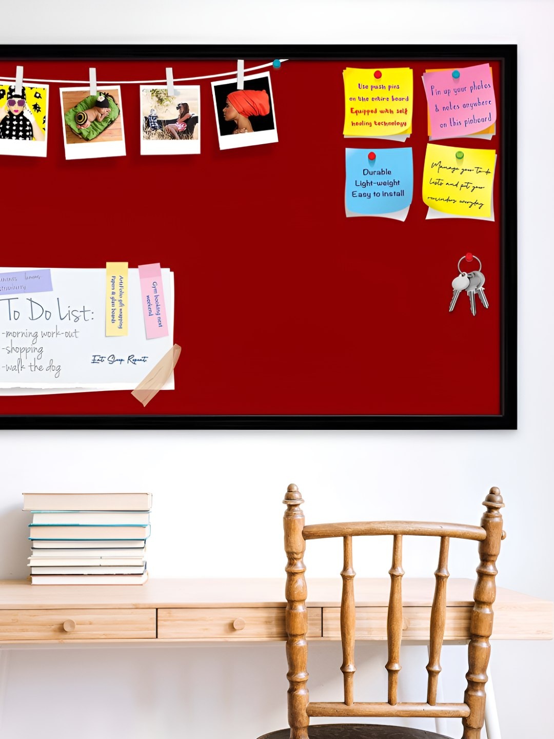 

ArtzFolio Wooden Notice Board, Red