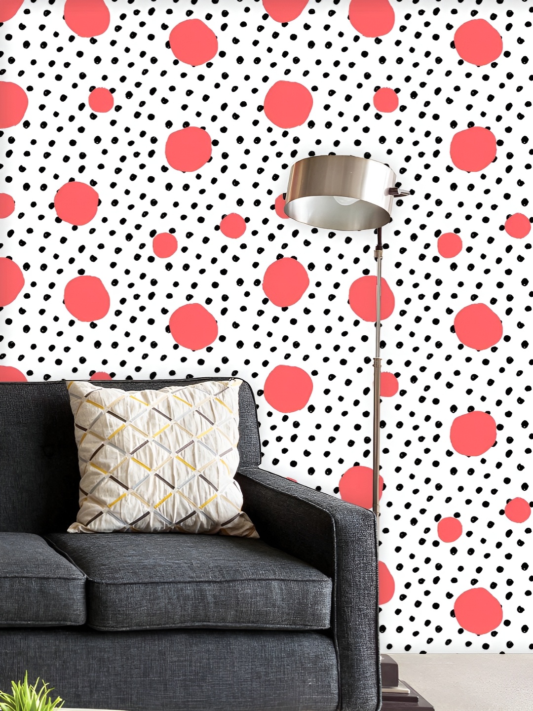 

ArtzFolio Printed UV-Resistant Anti-Bacterial Round Shaped Repeating Style Peel & Stick Wallpaper, Multi