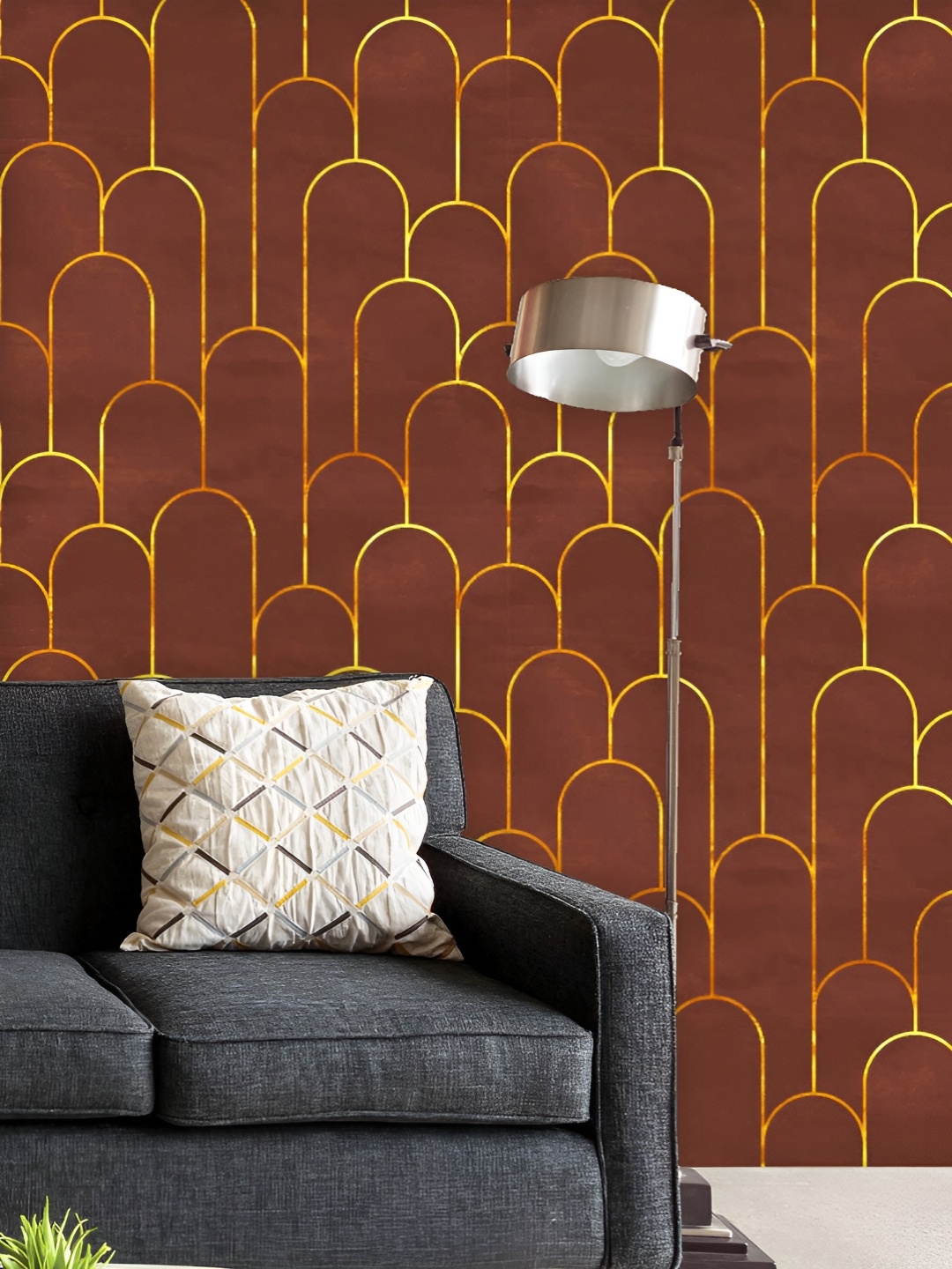 

ArtzFolio Printed UV-Resistant Anti-Bacterial Geometric Pattern0 Peel & Stick Wallpaper, Multi