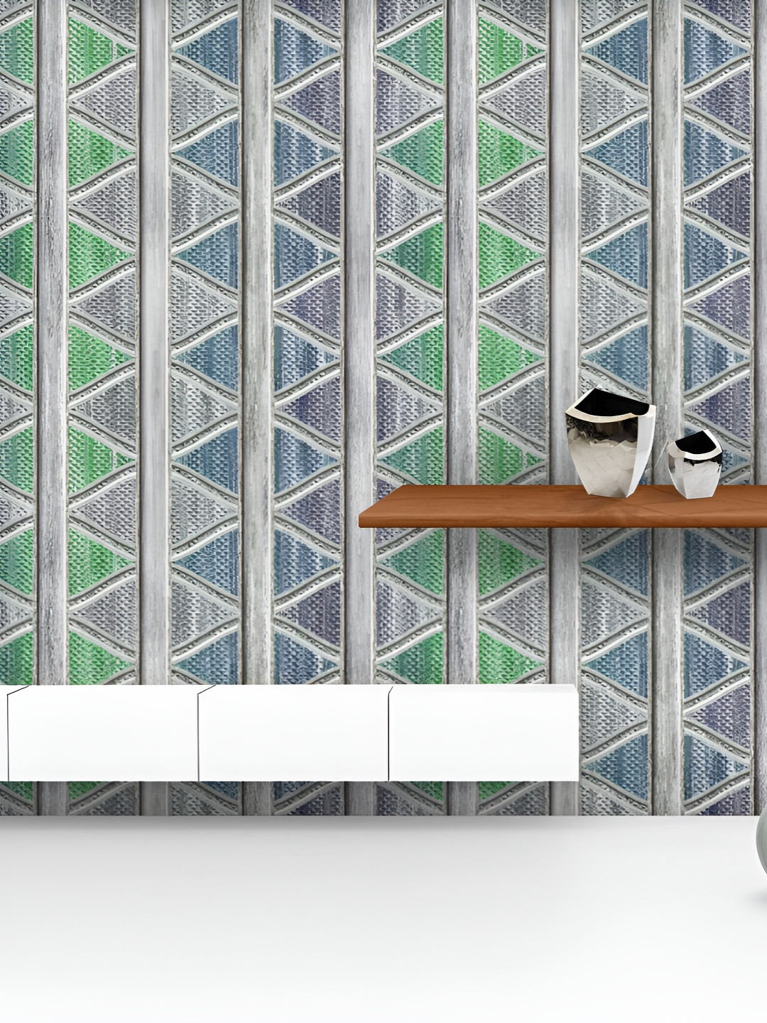 

ArtzFolio Printed UV-Resistant Anti-Bacterial D Grey Vertical Stripes Peel & Stick Wallpaper, Multi