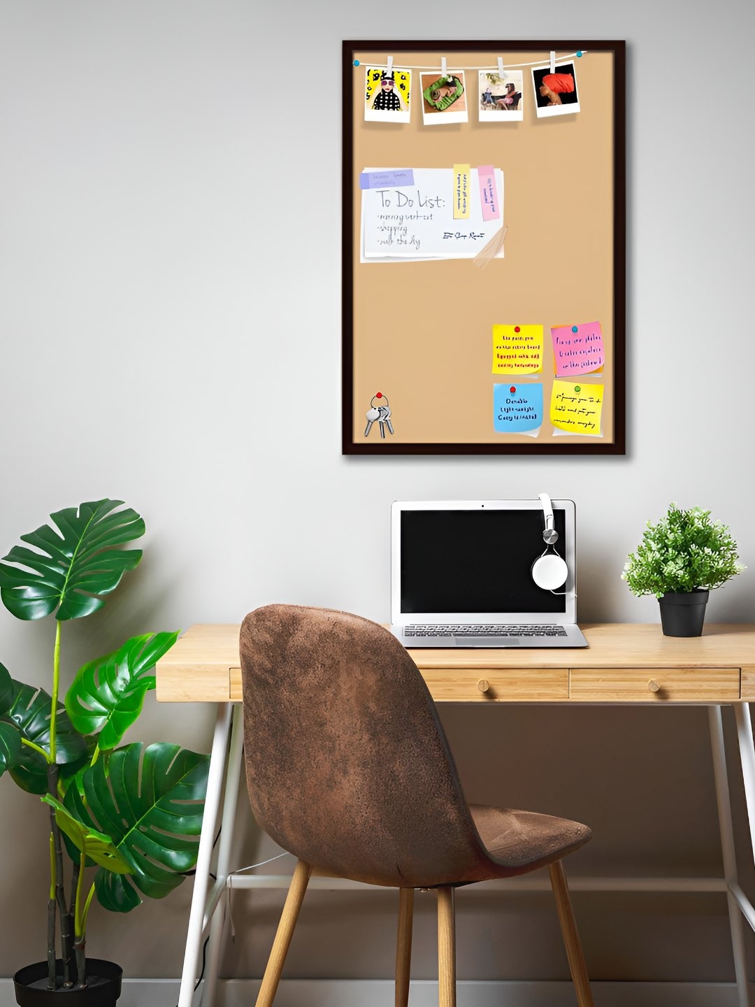 

ArtzFolio Wooden Notice Board, Brown