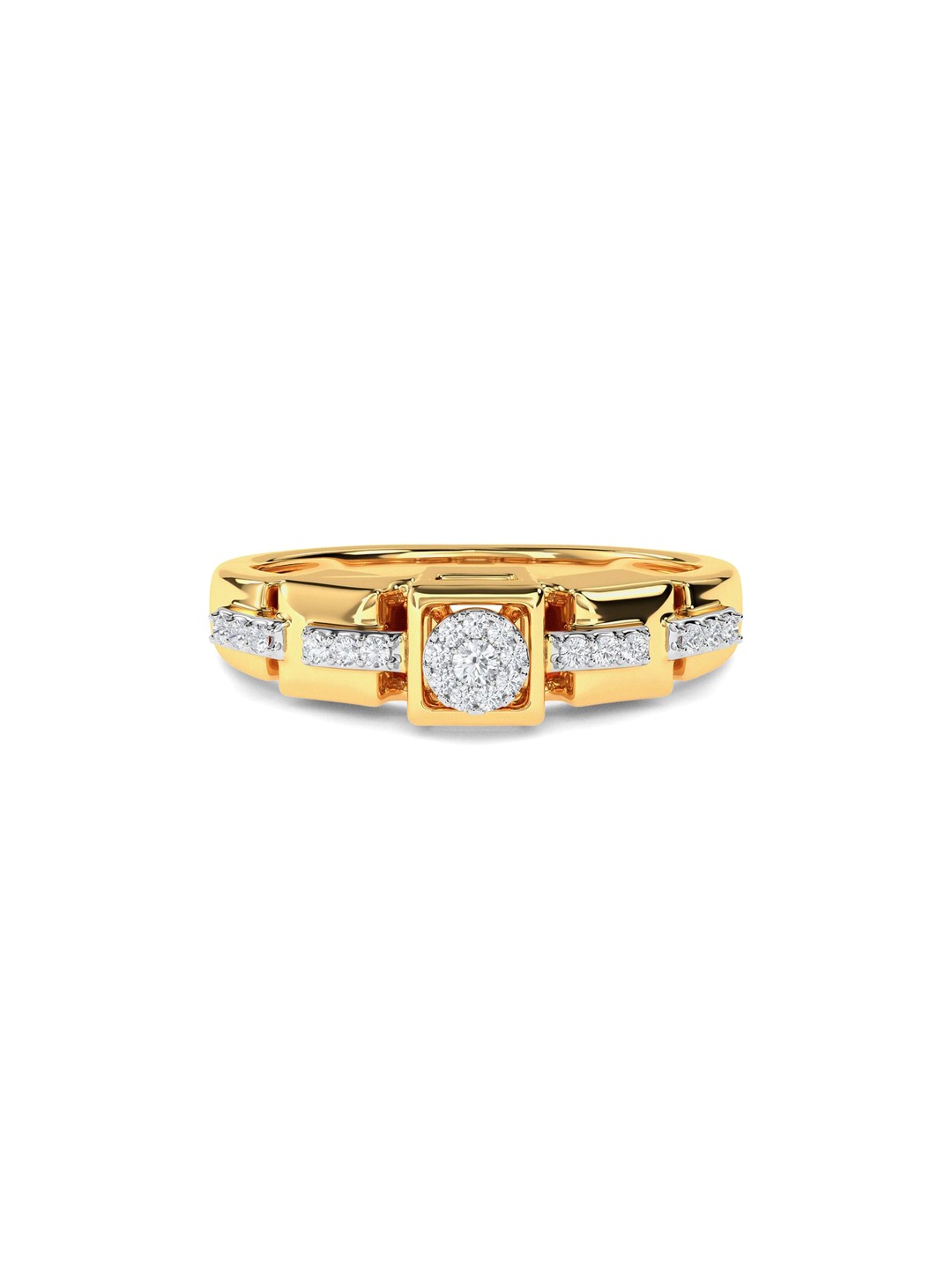 

KISNA DIAMOND AND GOLD JEWELLERY Women 14KT Gold Diamond Ring