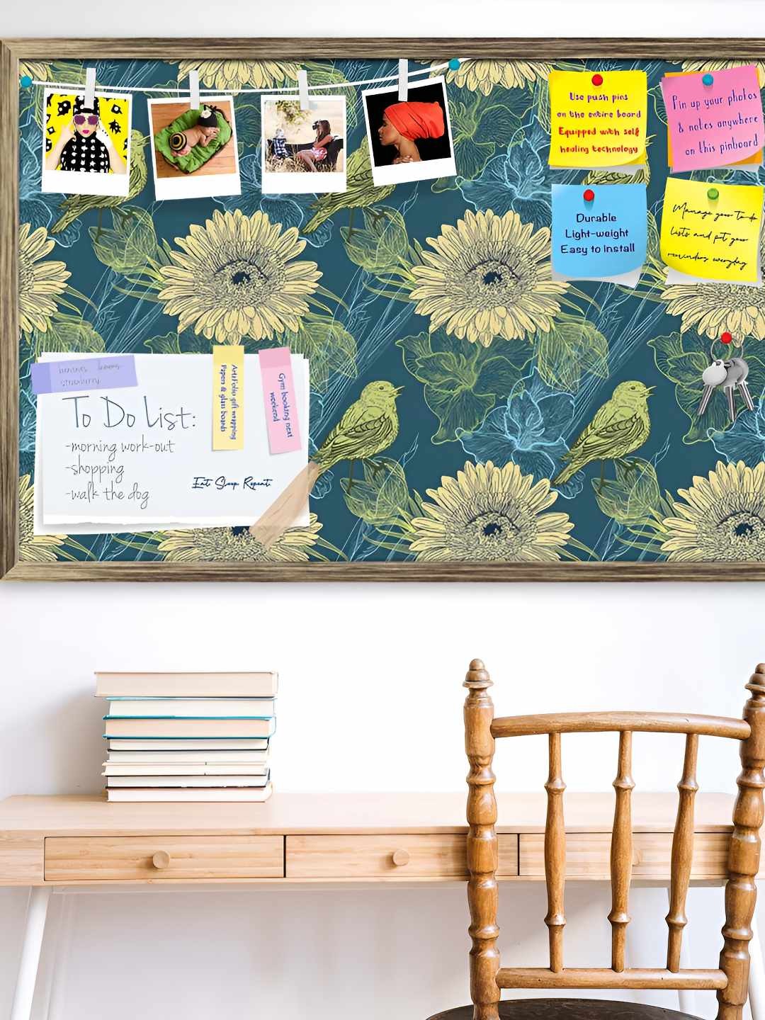 

ArtzFolio Wooden Notice Pin Board, Multi
