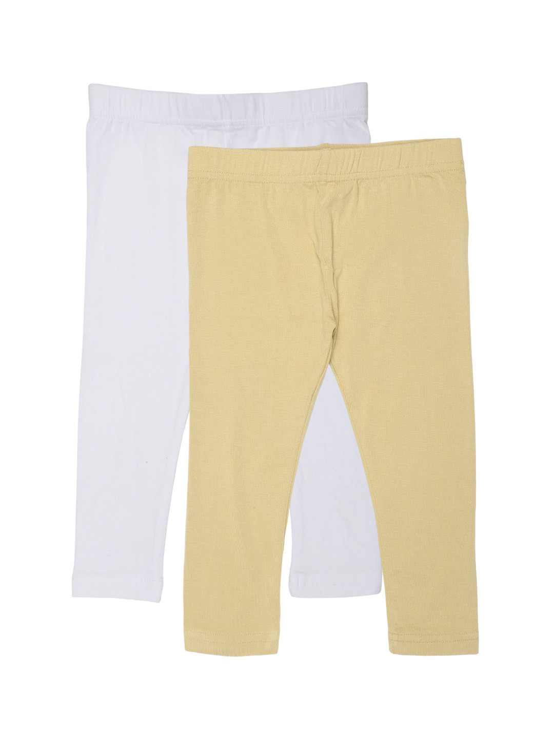 

De Moza Girls Pack Of 2 Ankle-Length Leggings, Beige
