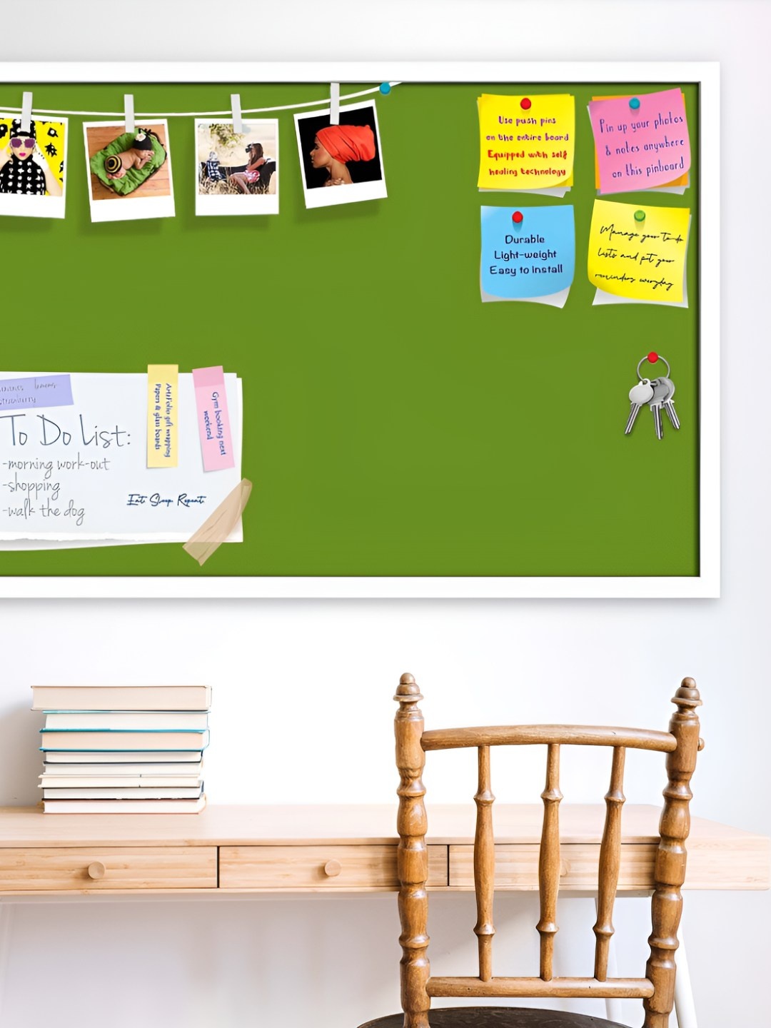 

ArtzFolio Wooden Notice Pin Board, Green