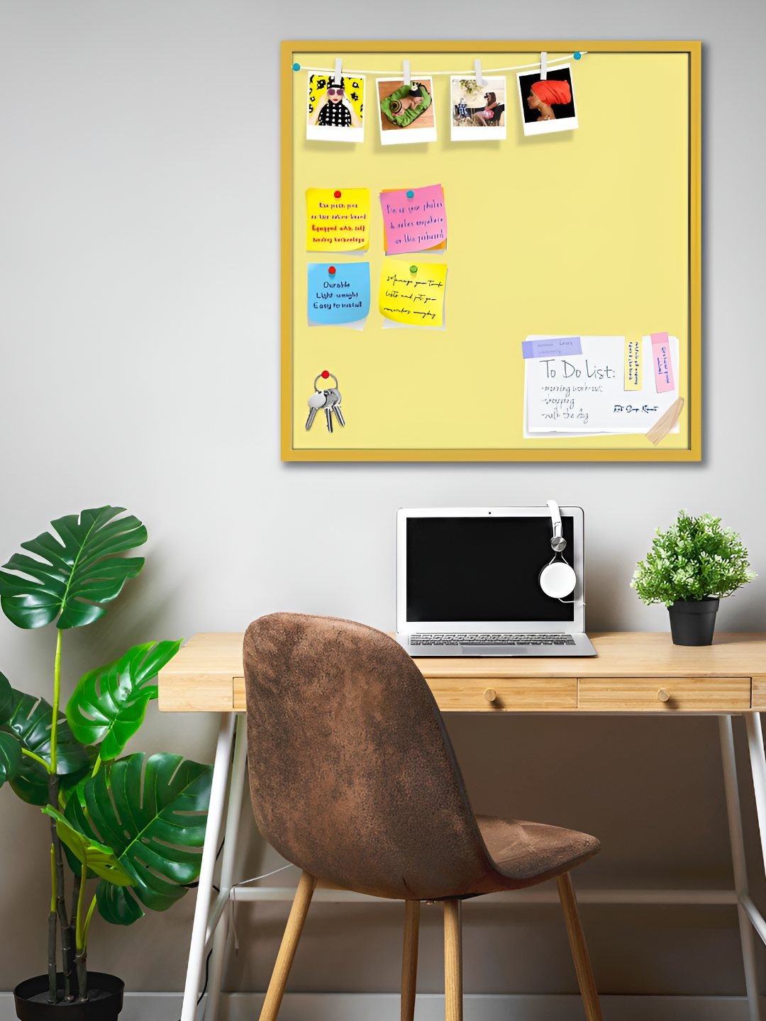 

ArtzFolio Wooden Notice Pin Board, Yellow