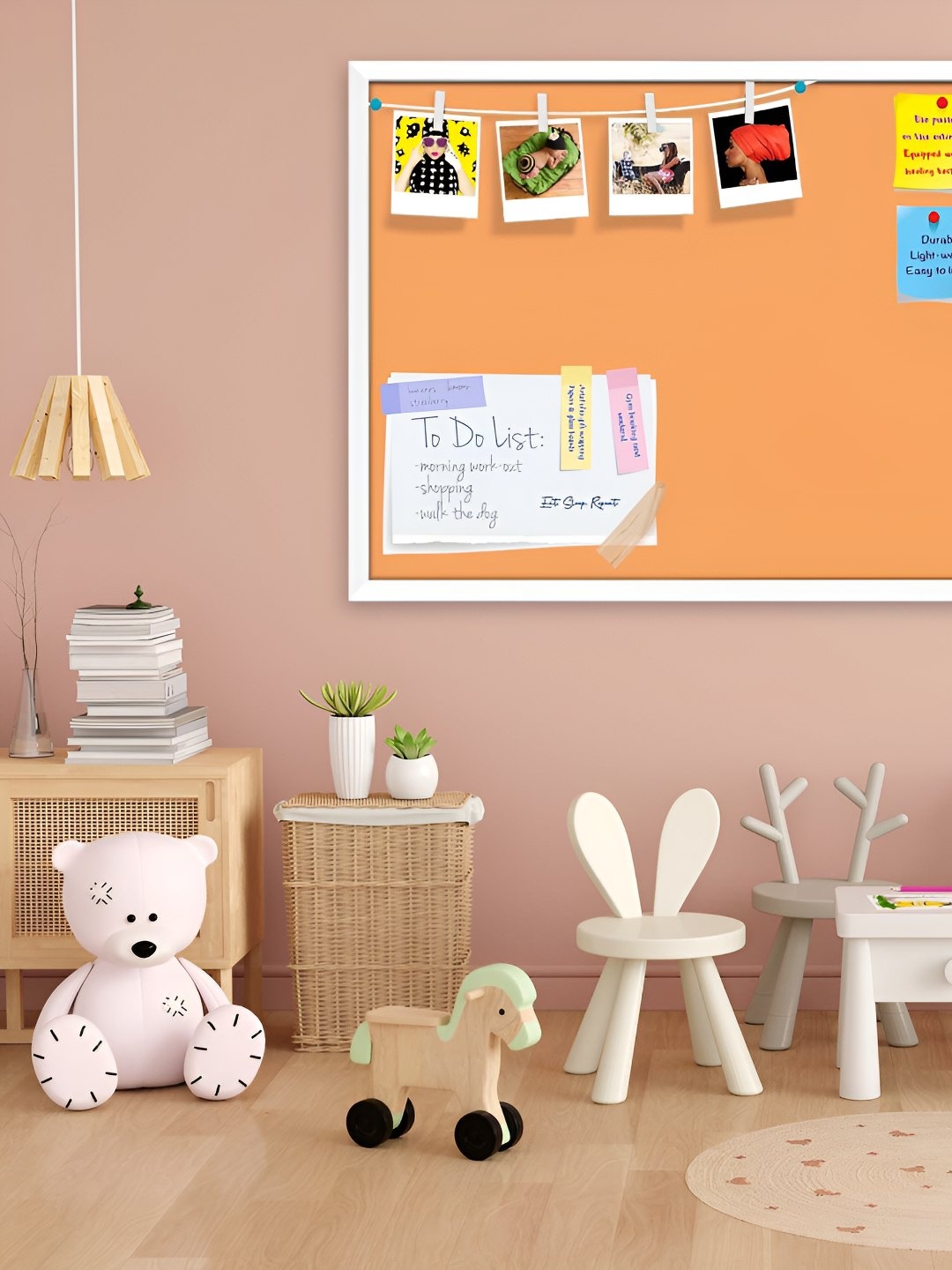 

ArtzFolio Wooden Notice Pin Board, Brown