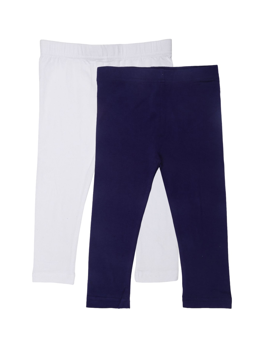 

De Moza Girls Pack Of 2 Ankle Length Leggings, Navy blue