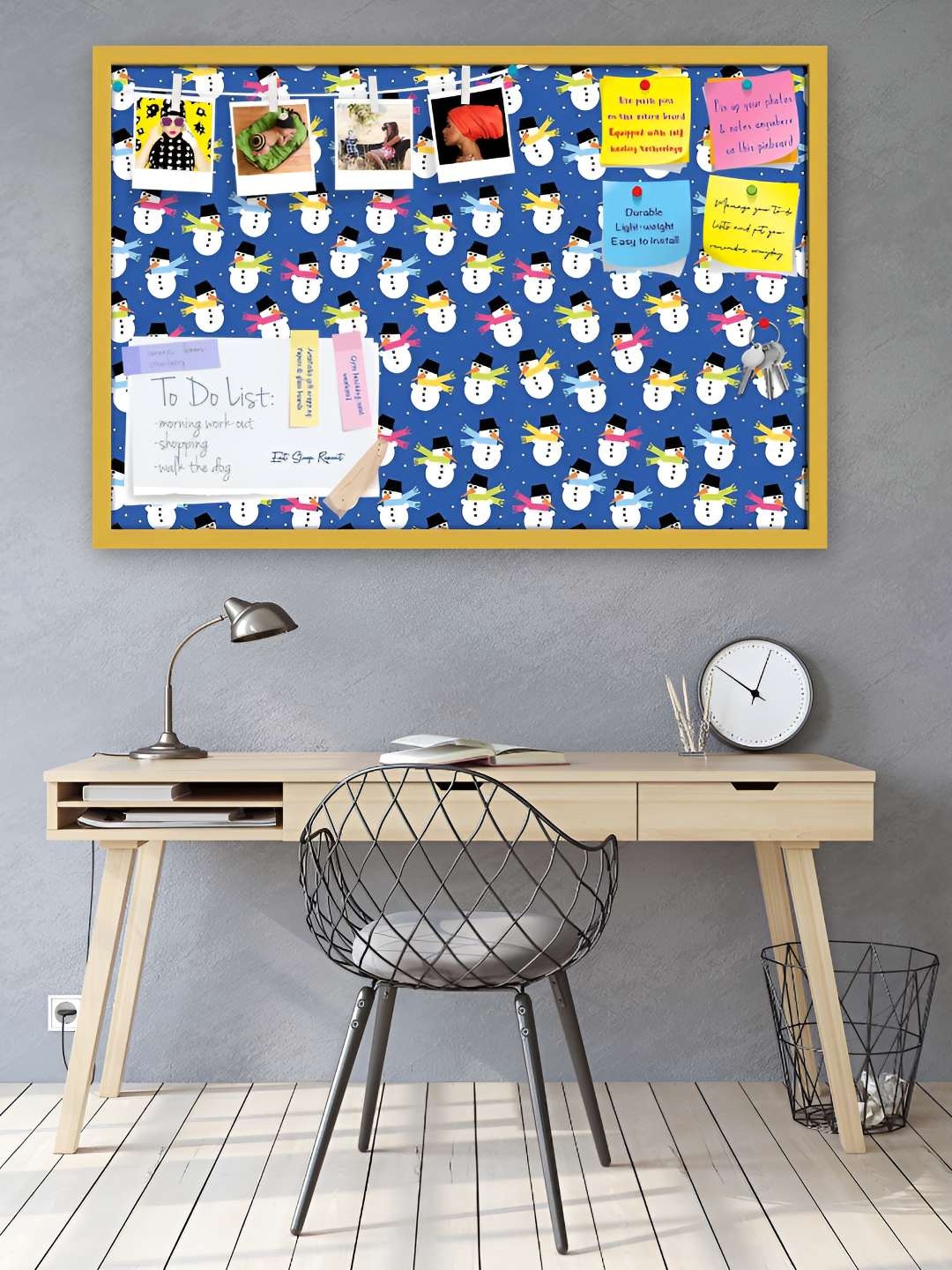 

ArtzFolio Wooden Notice Pin Board, Multi