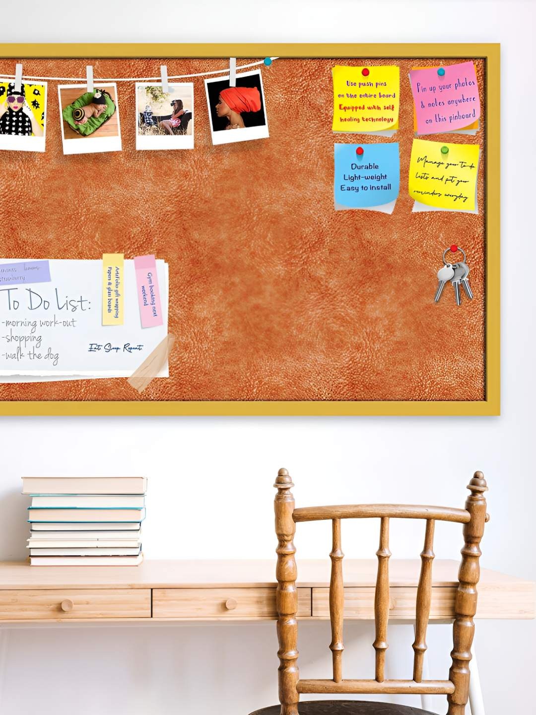 

ArtzFolio Wooden Notice Pin Board, Multi