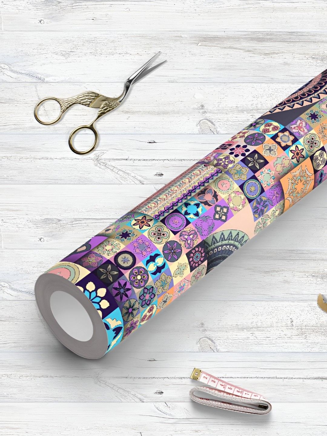 

ArtzFolio Blue & Yellow Peel & Stick Wallpaper