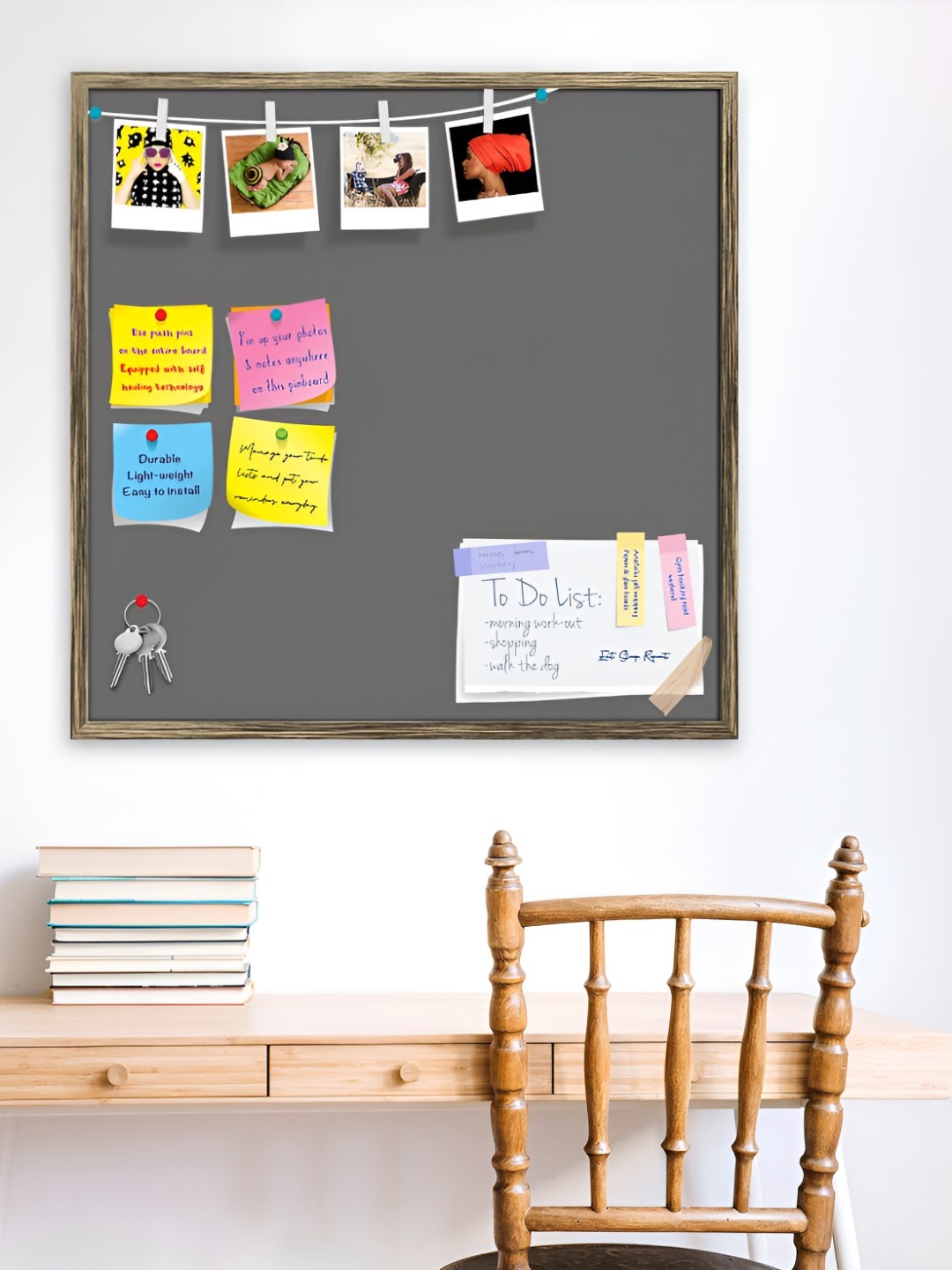

ArtzFolio Wooden Notice Board, Grey