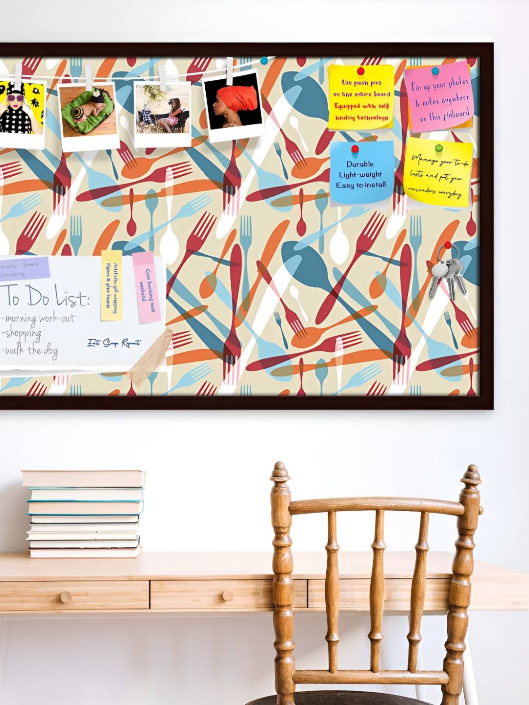 

ArtzFolio Wooden Notice Pin Board, Multi