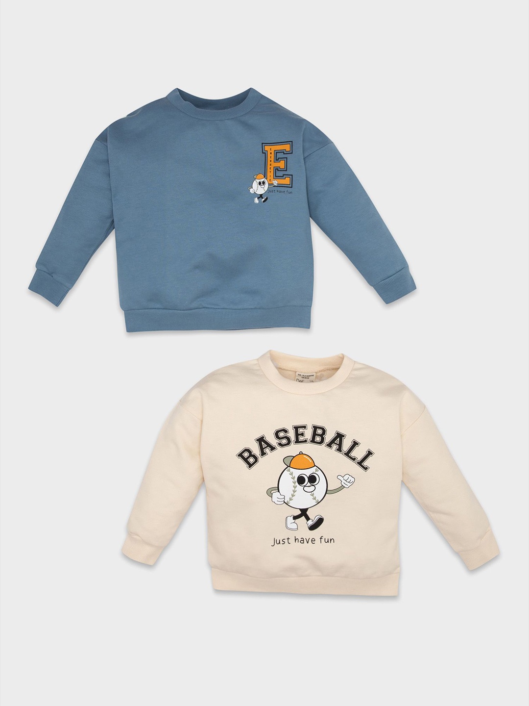 

DeFacto Boys Typography Printed Pullover, Blue