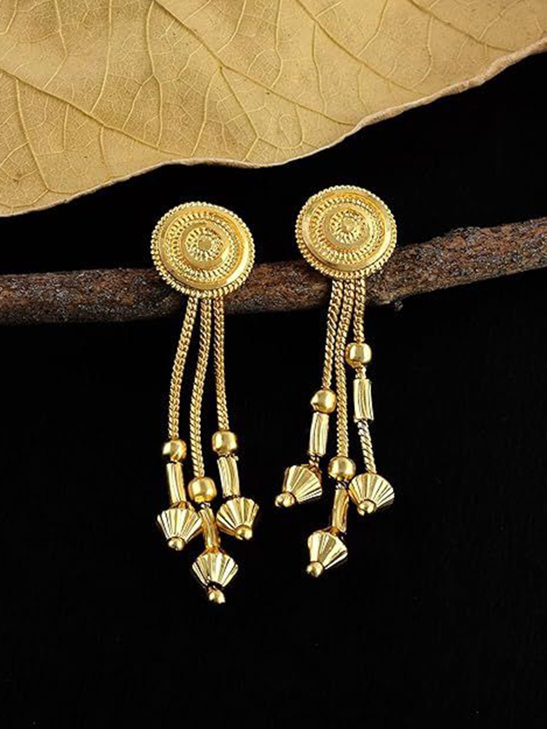 

MEMOIR 24 K Gold-Plated Contemporary Drop Earrings