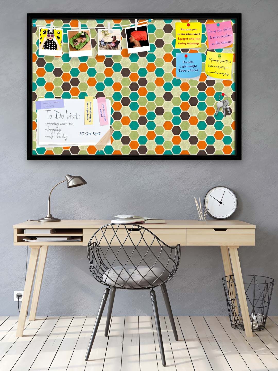 

ArtzFolio Wooden Notice Pin Board, Multi