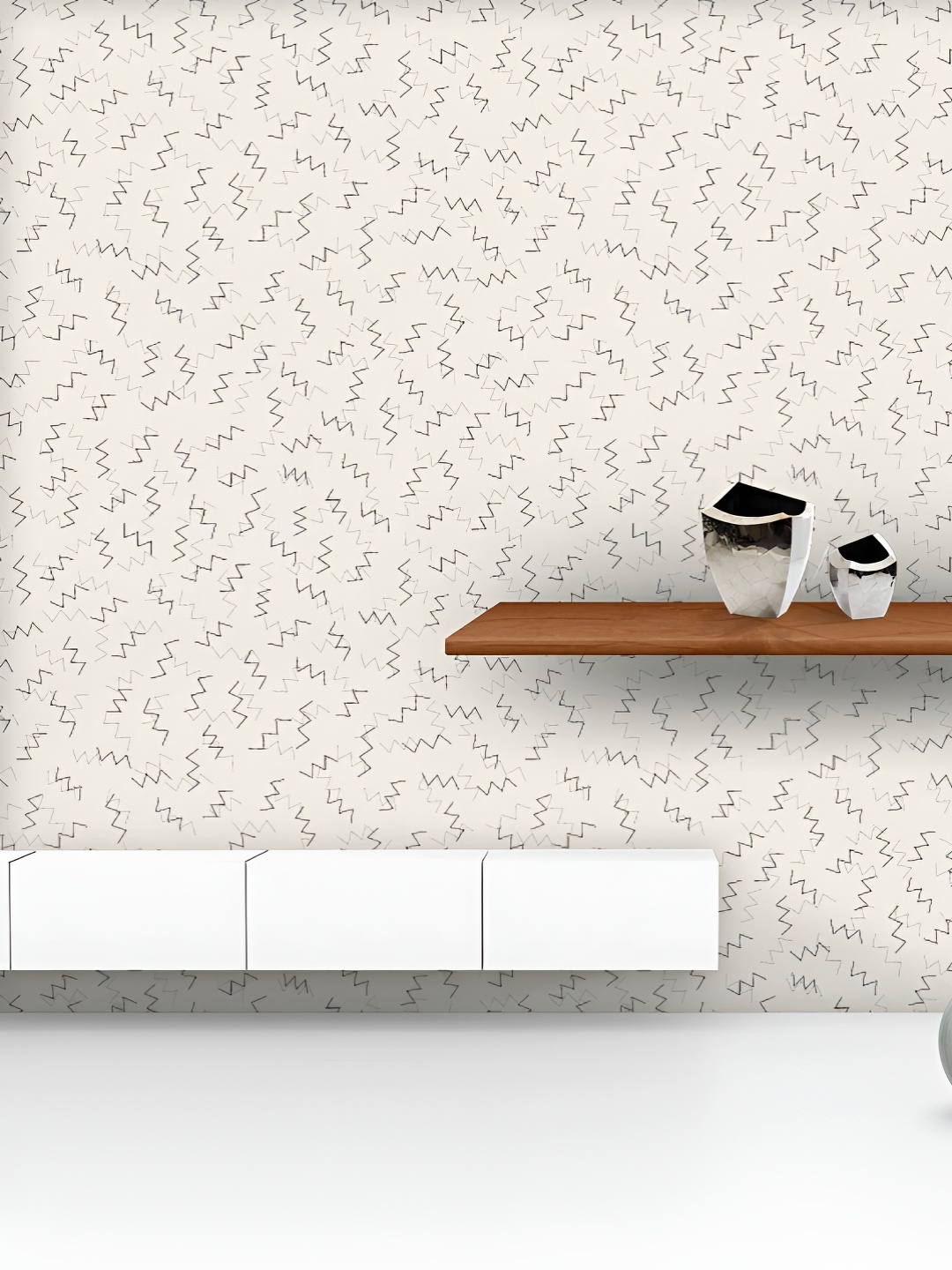 

ArtzFolio Printed UV-Resistant Anti-Bacterial Modern Art Peel & Stick Wallpaper, Multi