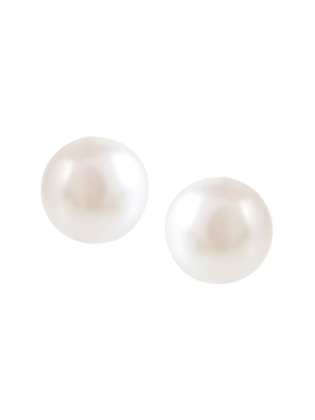 

MEMOIR Rhodium-Plated Contemporary Studs Earrings, Silver