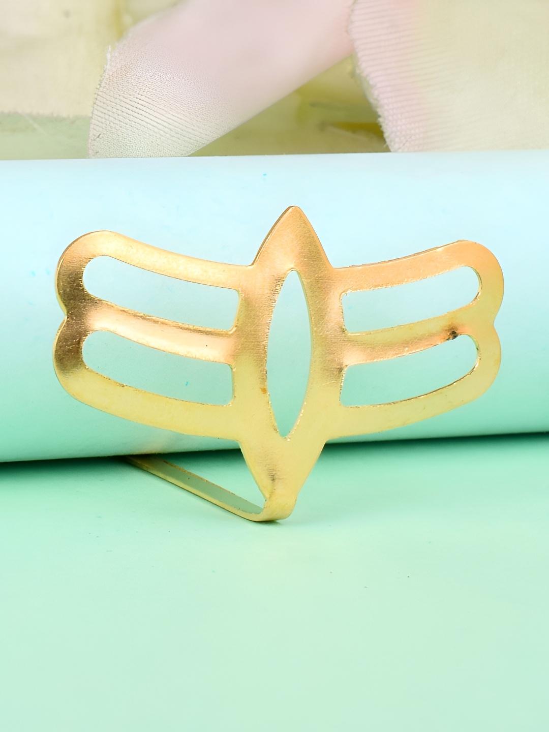 

MEMOIR Copper-Toned Shiv Third Eye Tripund Trinetra Shankar Teeka Pooja Essential