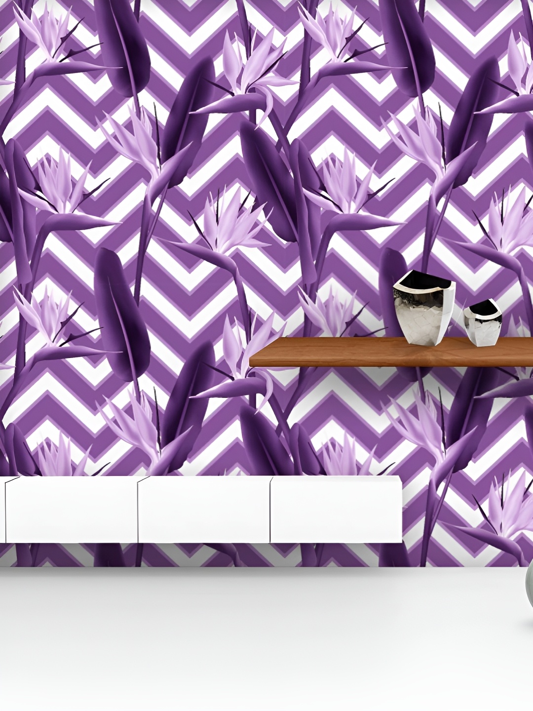 

ArtzFolio Printed UV-Resistant Anti-Bacterial Exotic African Crane Flower Peel & Stick Wallpaper, Multi