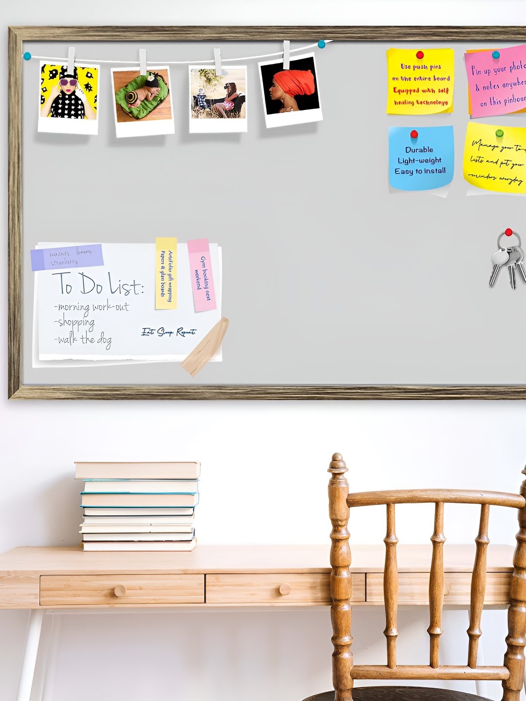 

ArtzFolio Wooden Notice Board, Grey