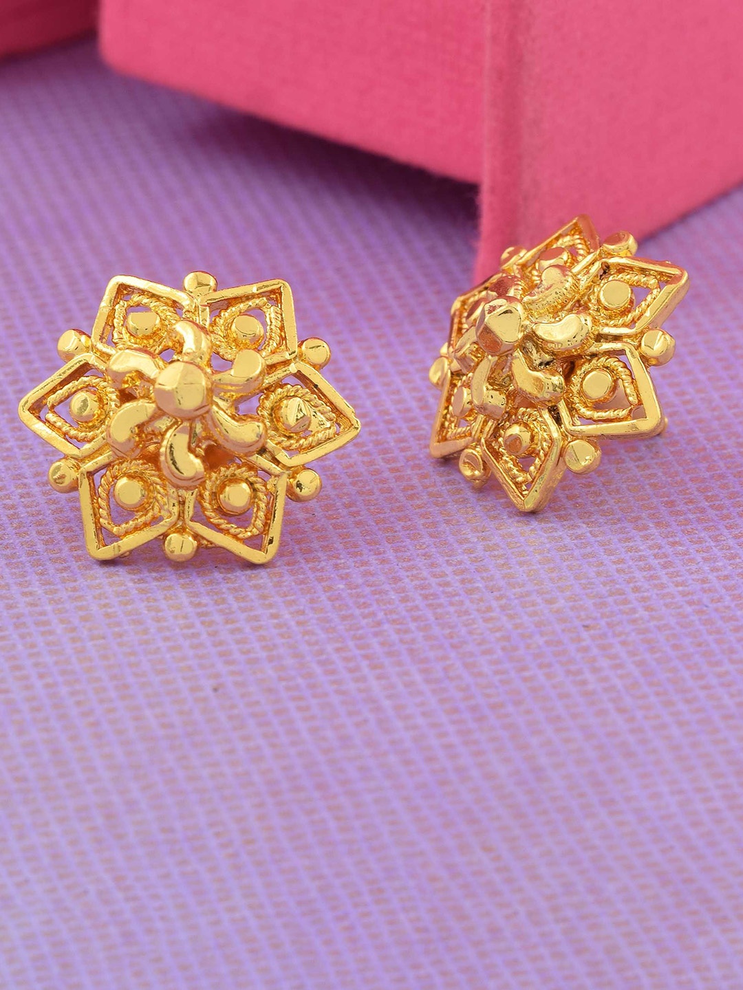 

MEMOIR Gold-Plated Contemporary Studs