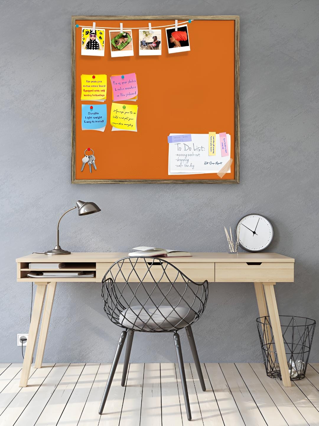 

ArtzFolio Wooden Notice Pin Board, Brown