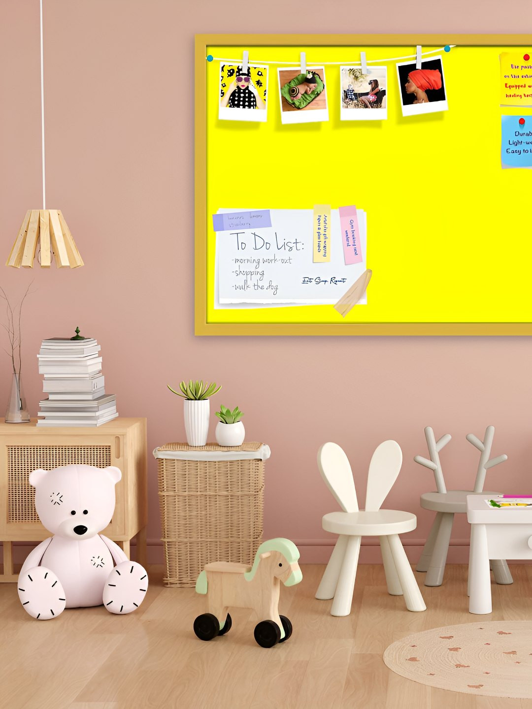 

ArtzFolio Wooden Notice Pin Board, Yellow