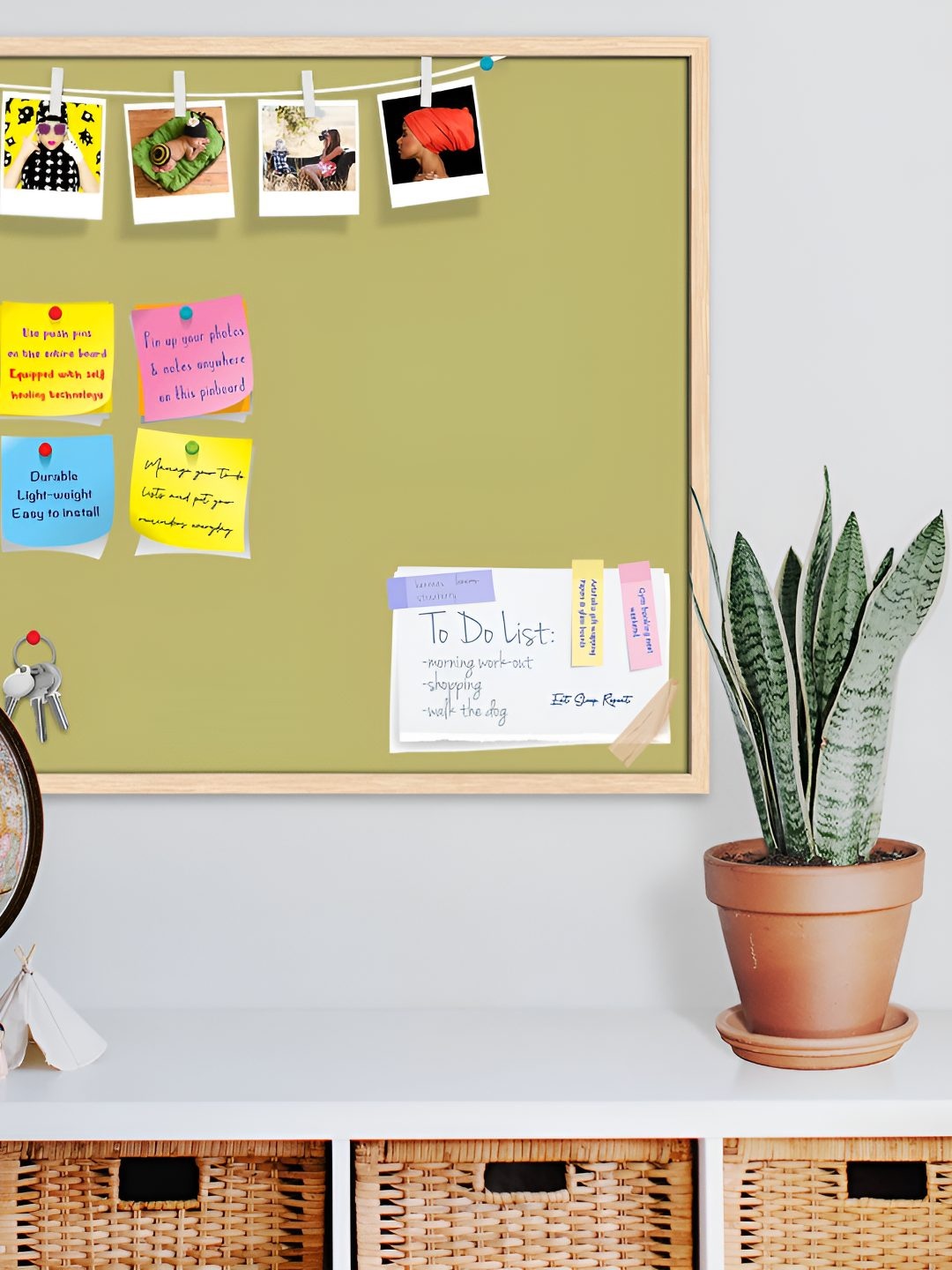 

ArtzFolio Wooden Notice Pin Board, Yellow