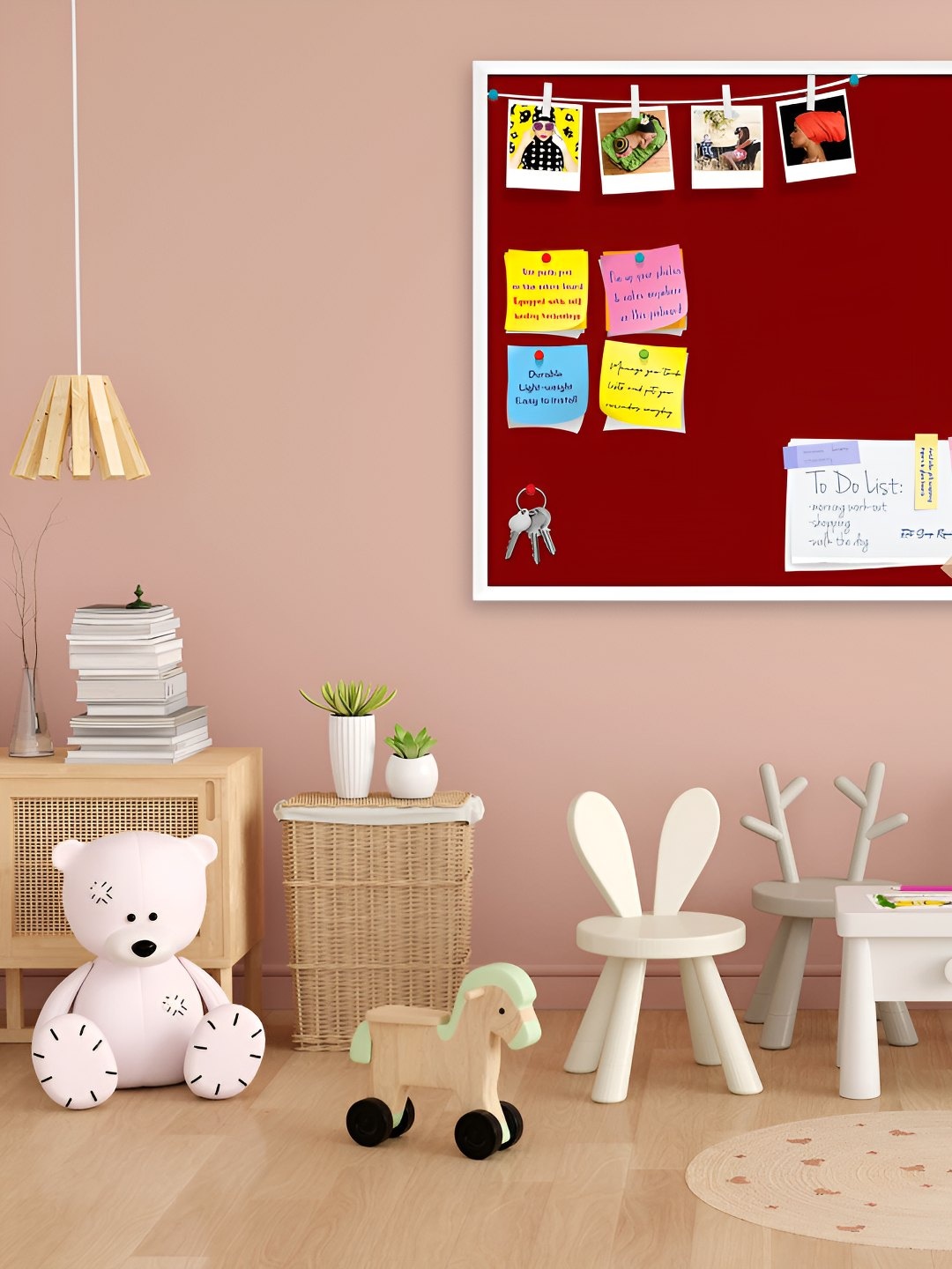 

ArtzFolio Wooden Notice Pin Board, Brown