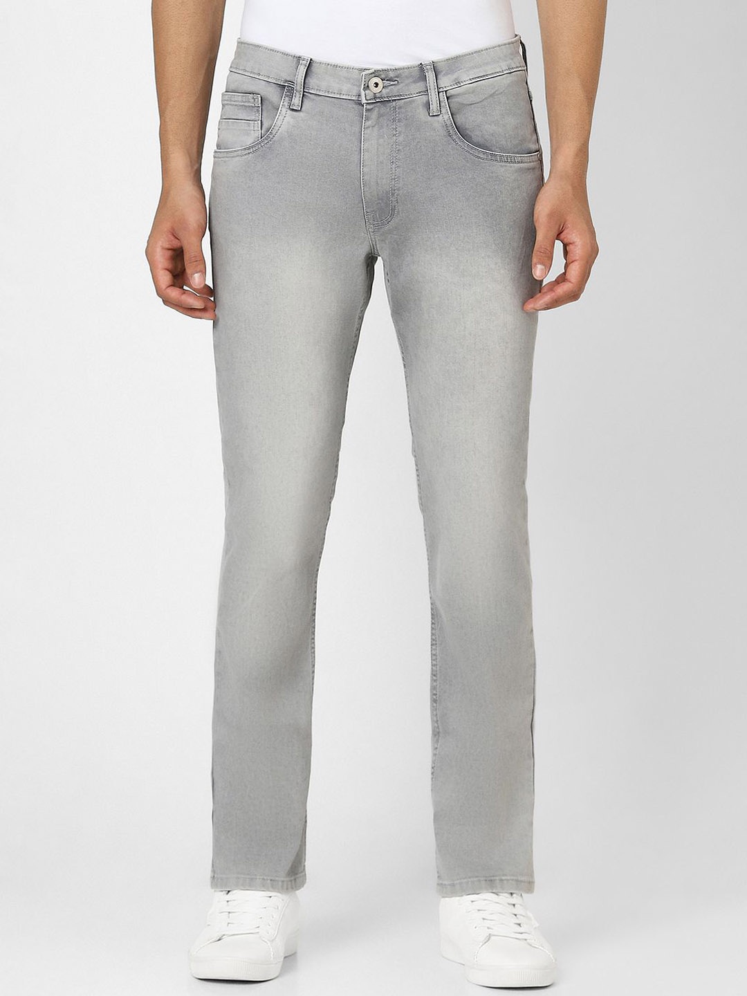 

VAN HEUSEN DENIM LABS Men Slim Fit Mid-Rise Jeans, Grey