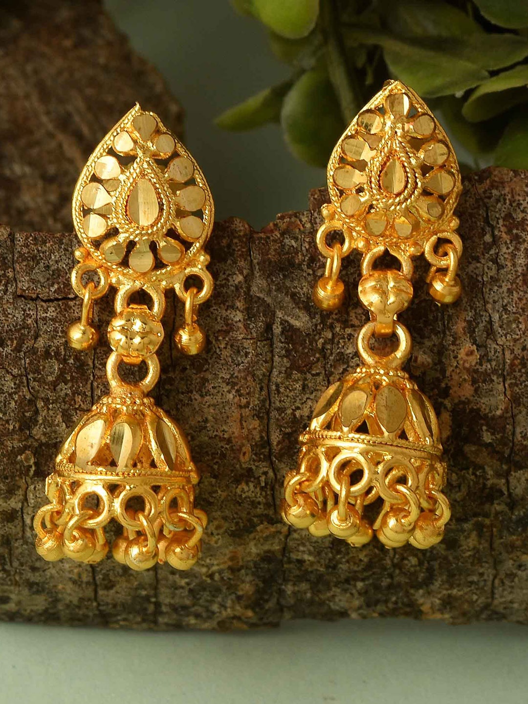 

MEMOIR Gold-Plated Dome Shaped Jhumkas