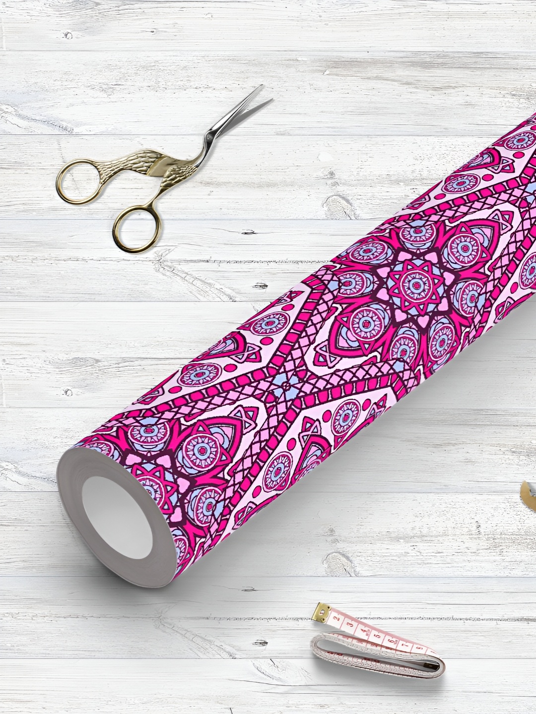 

ArtzFolio Pink & Blue Printed UV Resistant Wallpaper