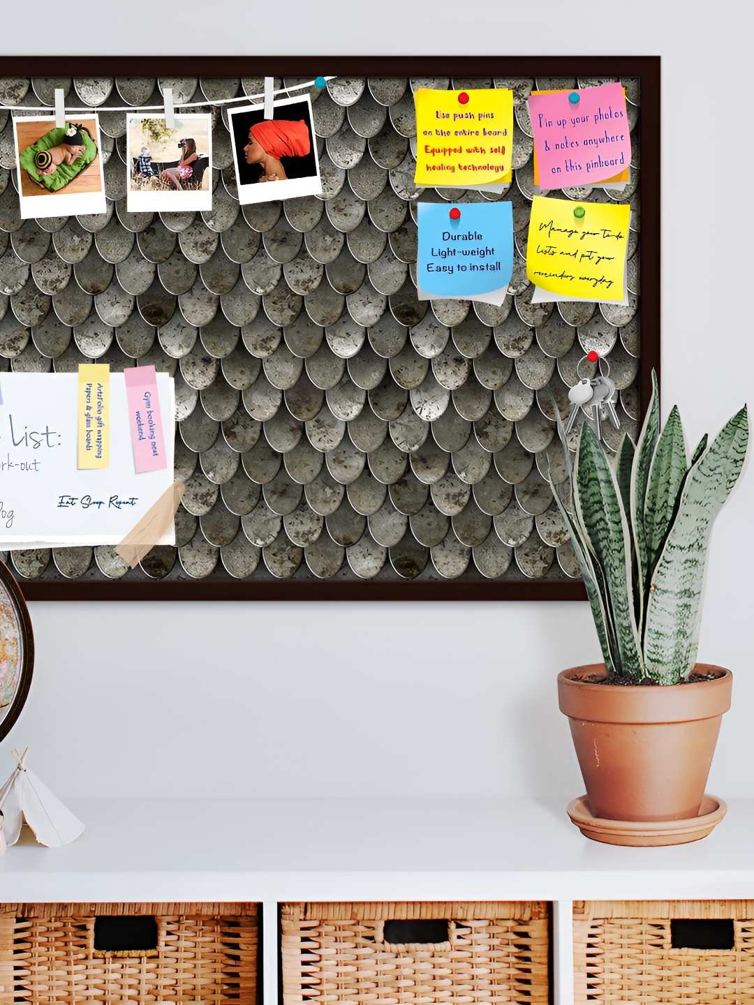 

ArtzFolio Wooden Notice Pin Board, Multi