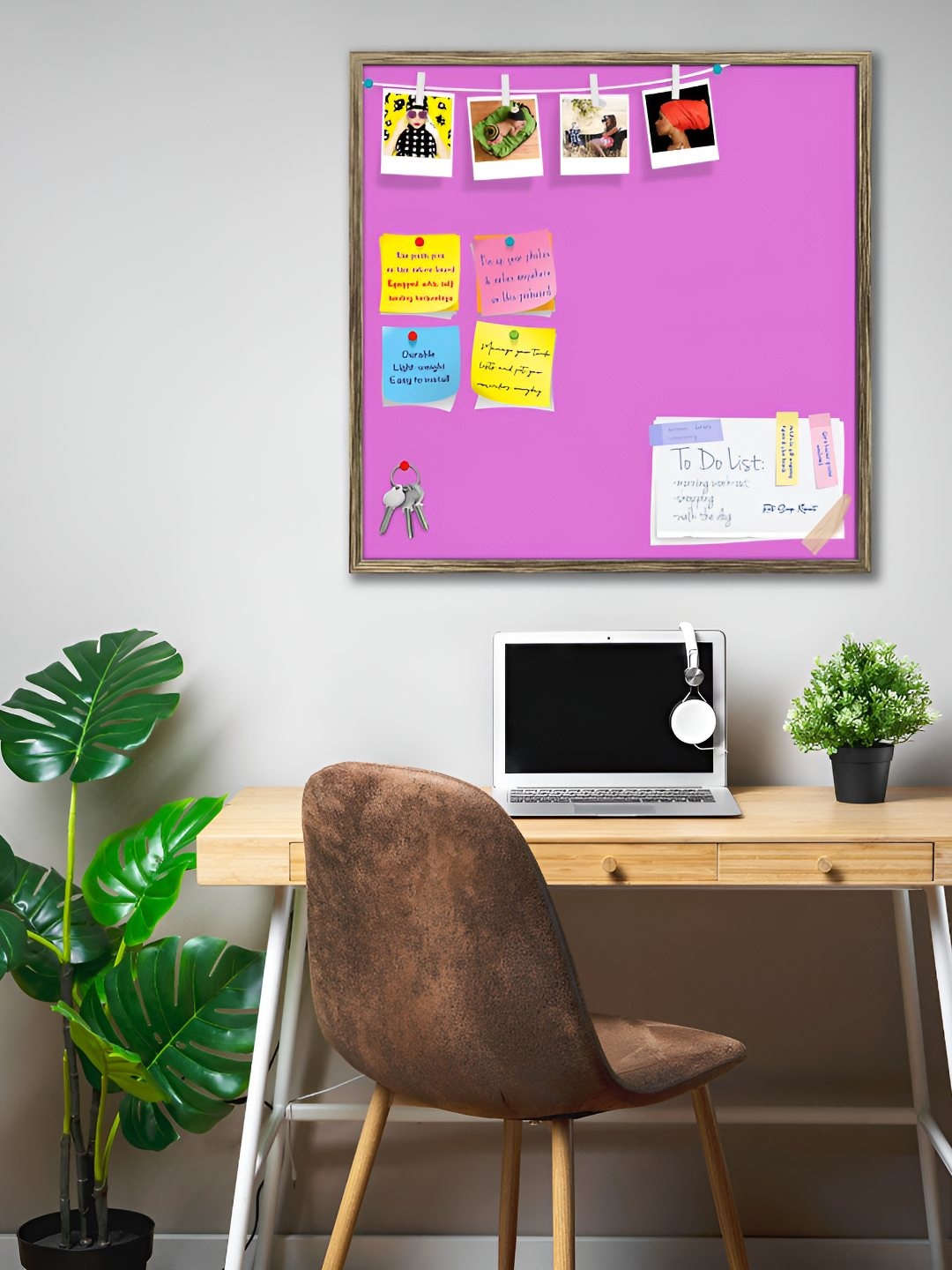 

ArtzFolio Wooden Notice Pin Board, Purple