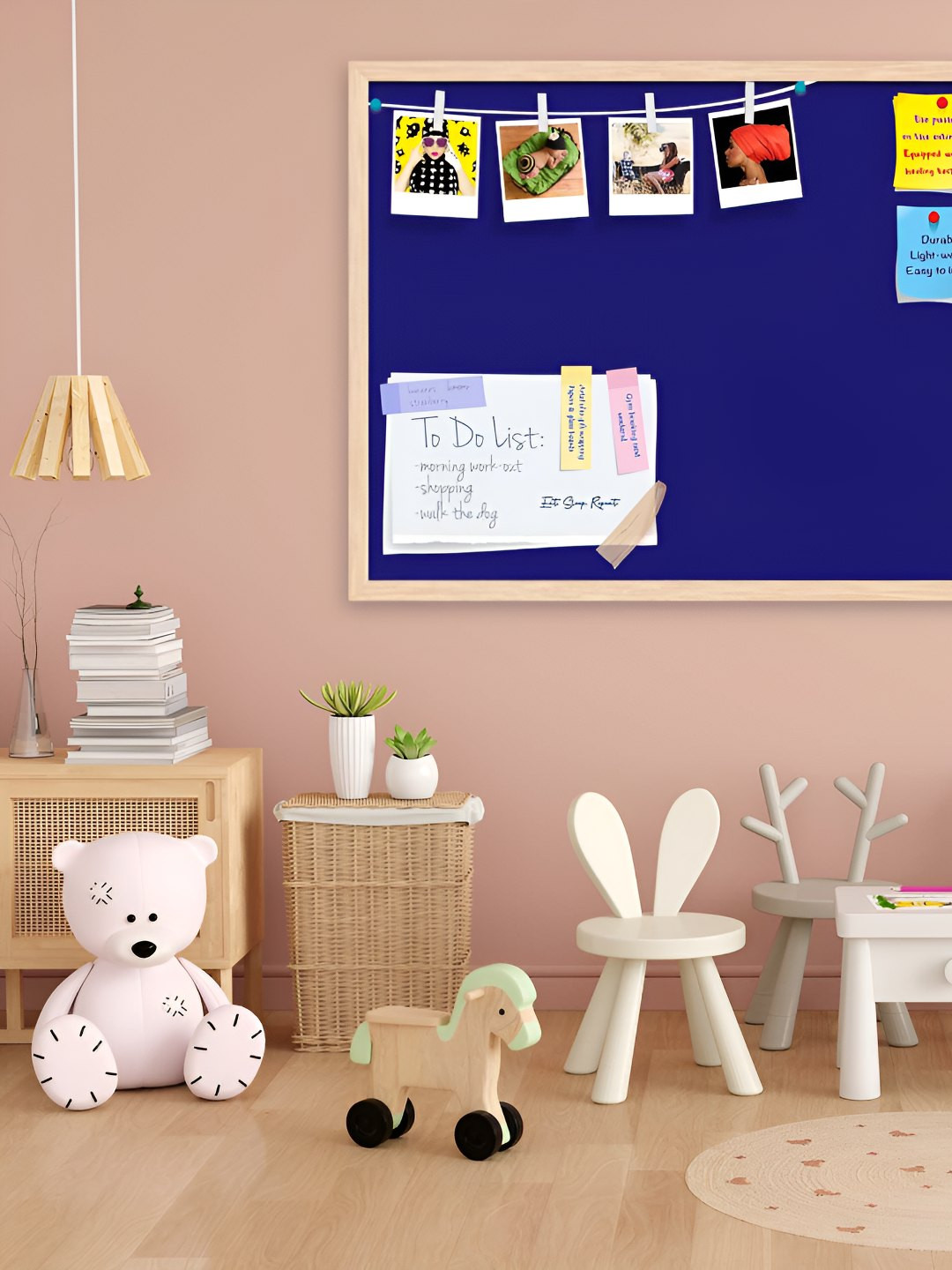 

ArtzFolio Wooden Notice Pin Board, Blue