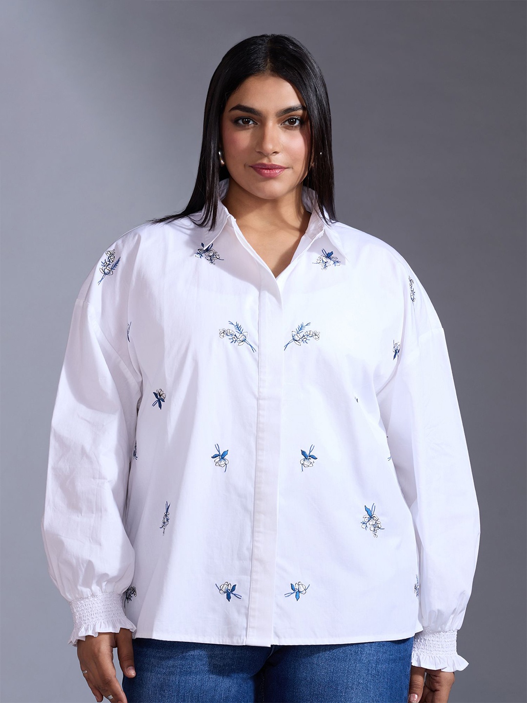 

20Dresses Women Opaque Casual Shirt, White