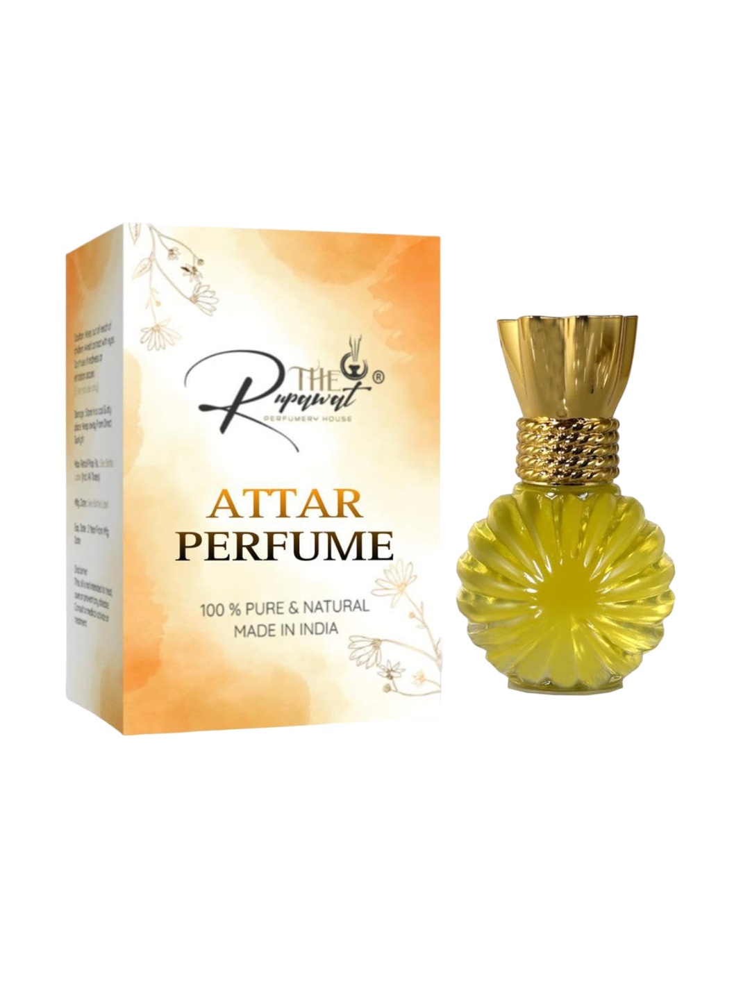 

THE RUPAWAT Perfumery House Black Square Natural & Pure Alcohol Free Attar - 12 ml, Transparent