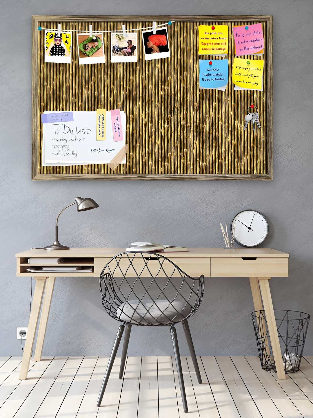 

ArtzFolio Wooden Notice Pin Board, Multi