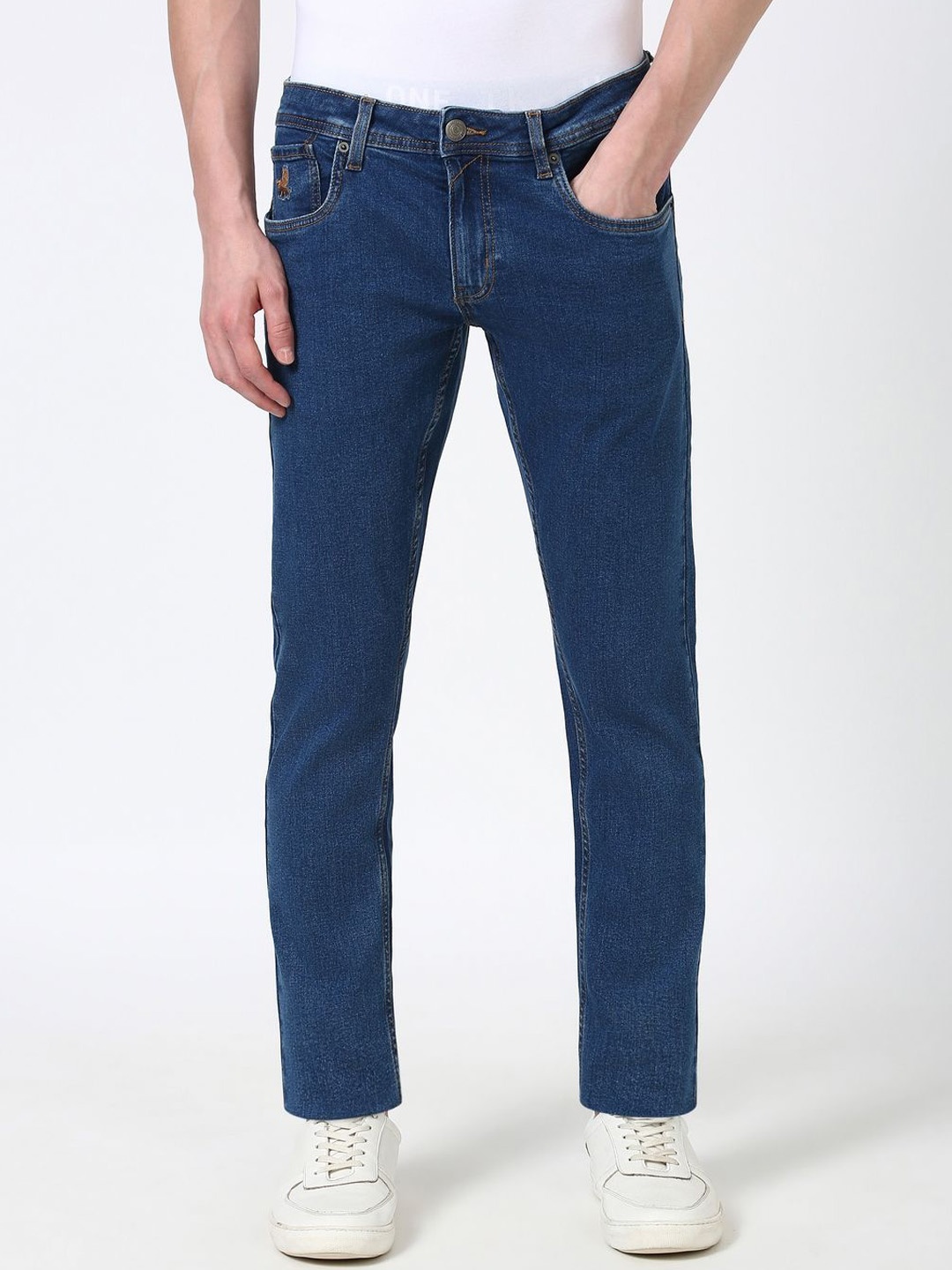 

Peter England Casuals Men Mid-Rise Skinny Fit Jeans, Blue
