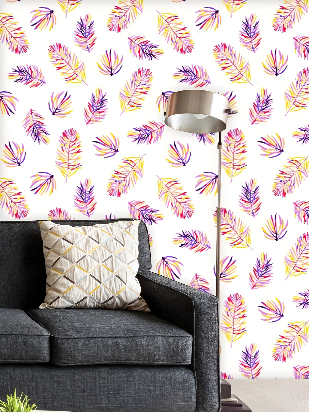 

ArtzFolio Printed UV-Resistant Anti-Bacterial Autumn Pine Branches Peel & Stick Wallpaper, Multi