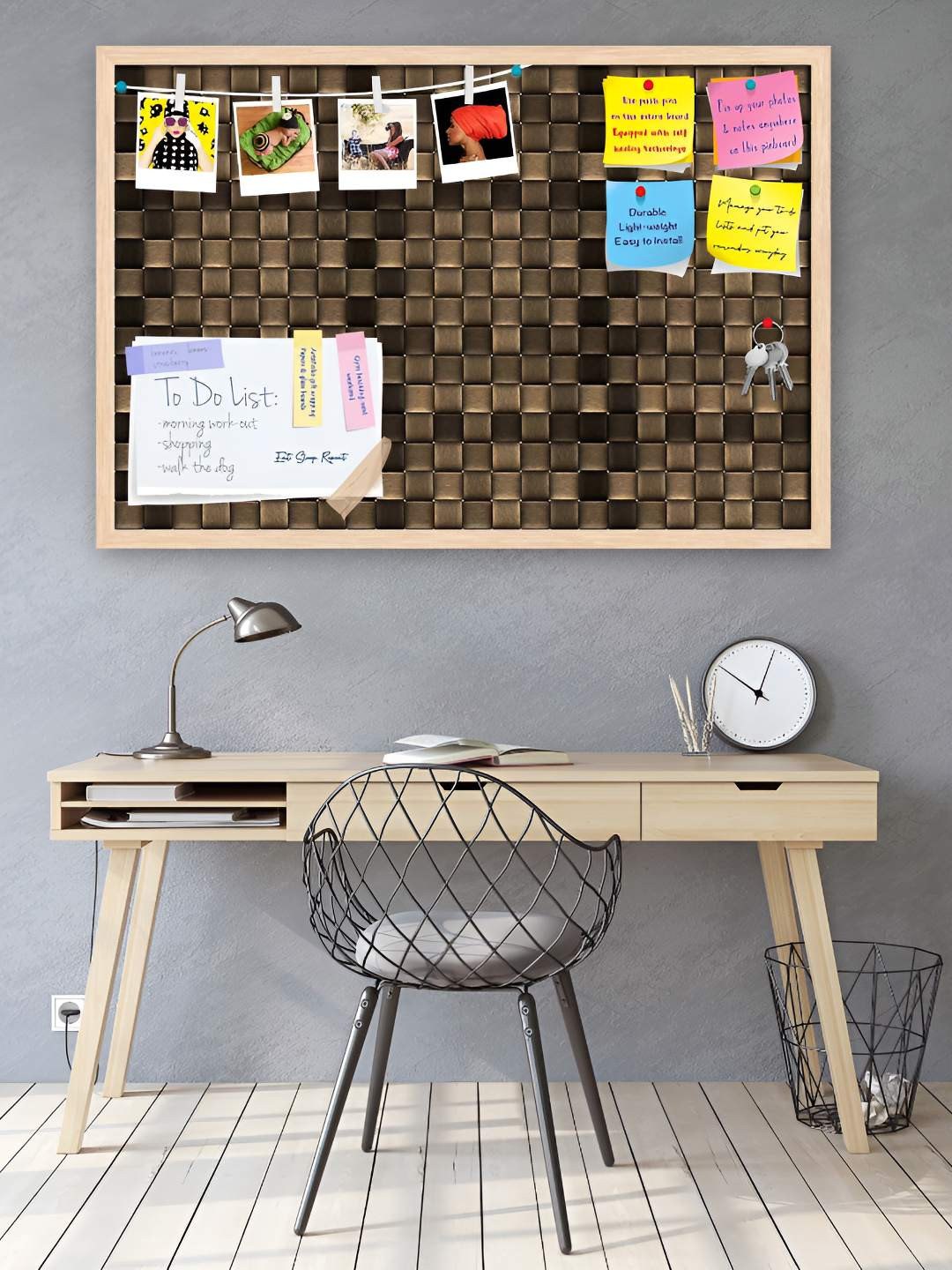 

ArtzFolio Wooden Notice Pin Board, Multi