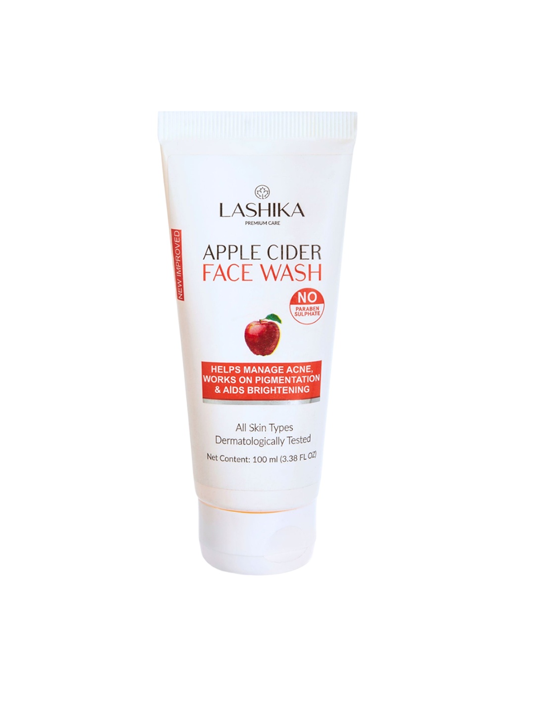 

LASHIKA Apple Cider Facewash For Managing Acne & Pigmentation - 100 ml, White