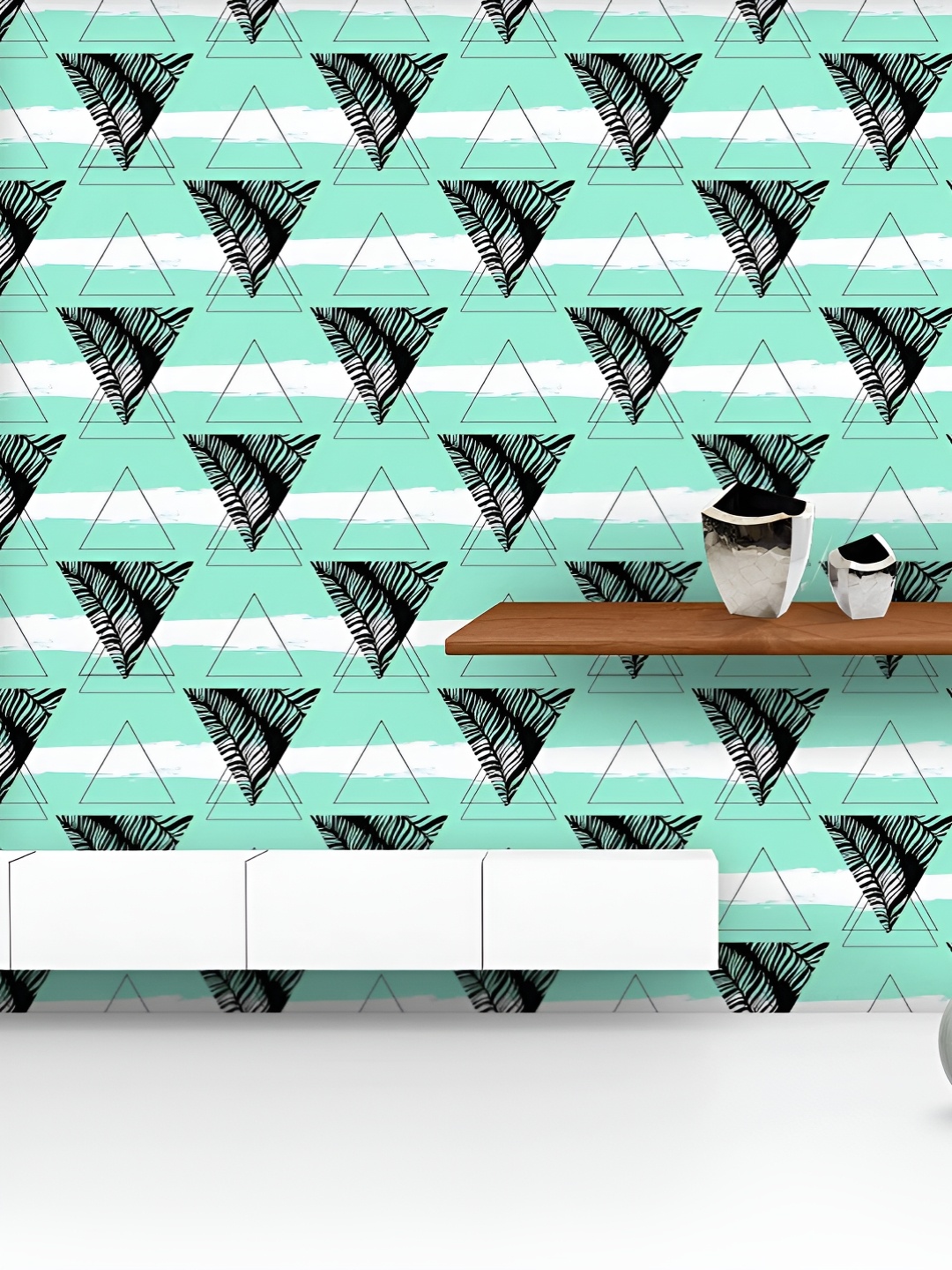 

ArtzFolio Printed UV-Resistant Anti-Bacterial Geometric Hipster Peel & Stick Wallpaper, Multi