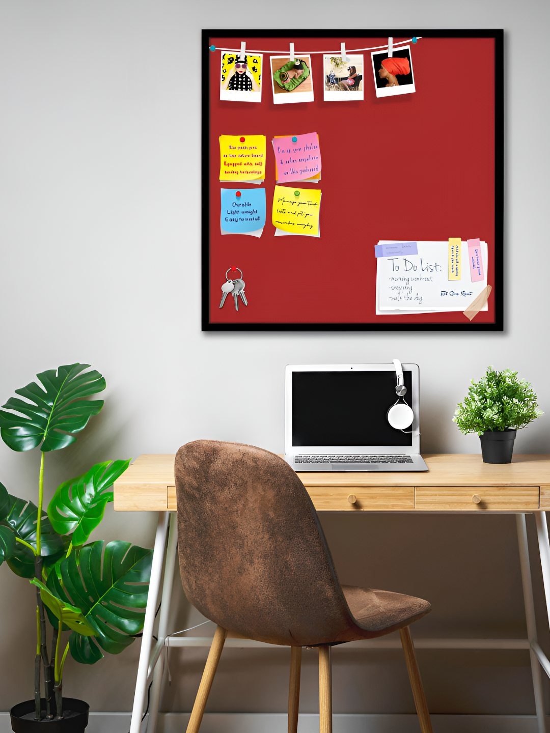 

ArtzFolio Wooden Notice Board, Brown