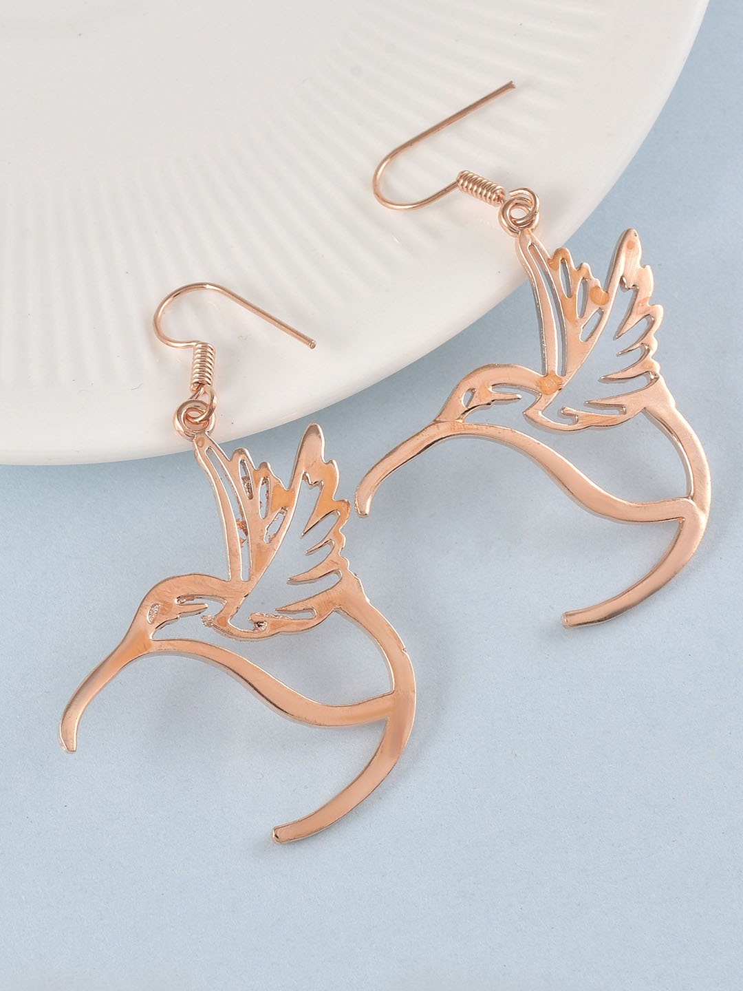 

MEMOIR Copper-Plated Contemporary Drop Earrings