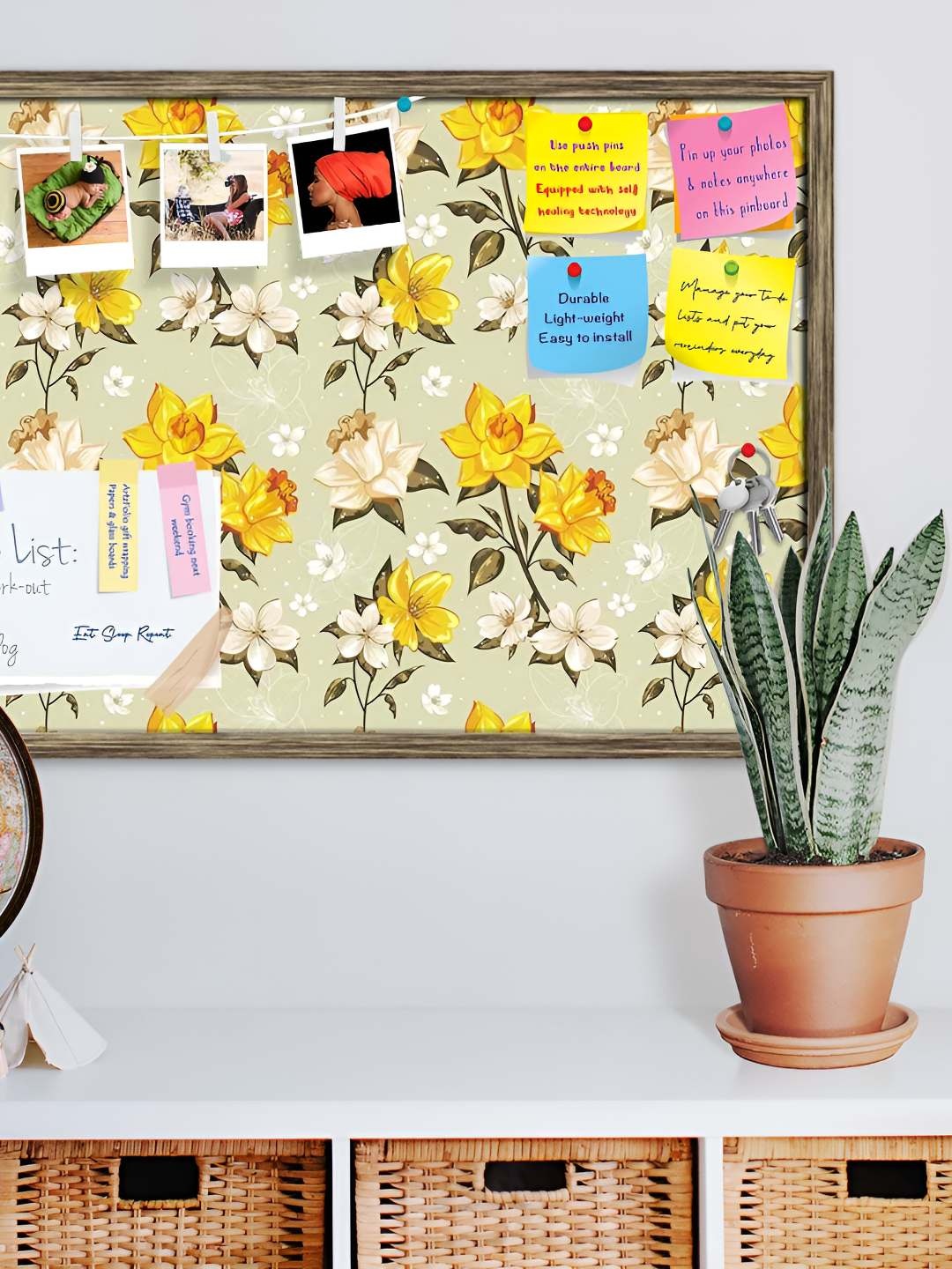 

ArtzFolio Wooden Notice Pin Board, Multi