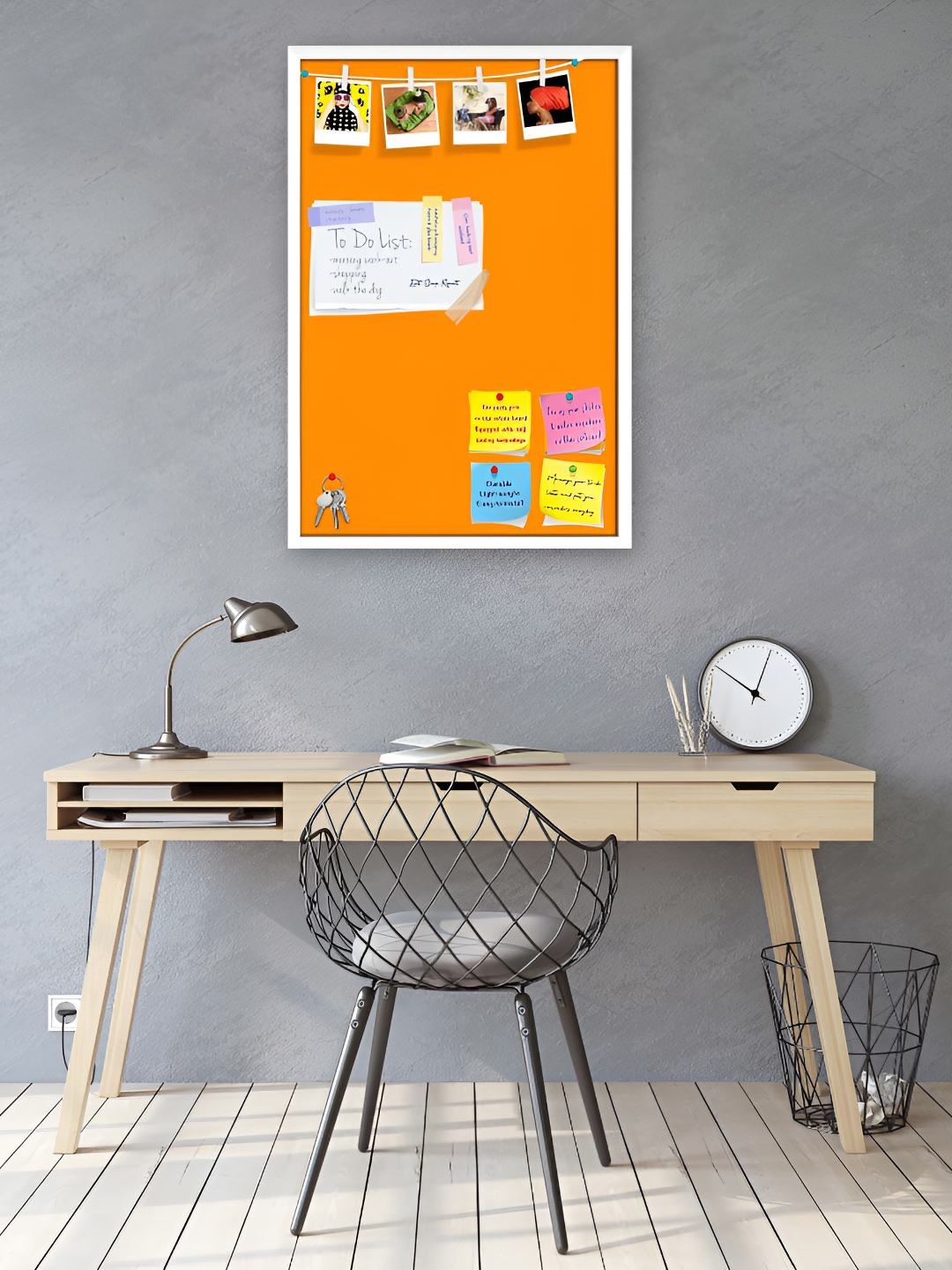 

ArtzFolio Wooden Notice Board, Orange