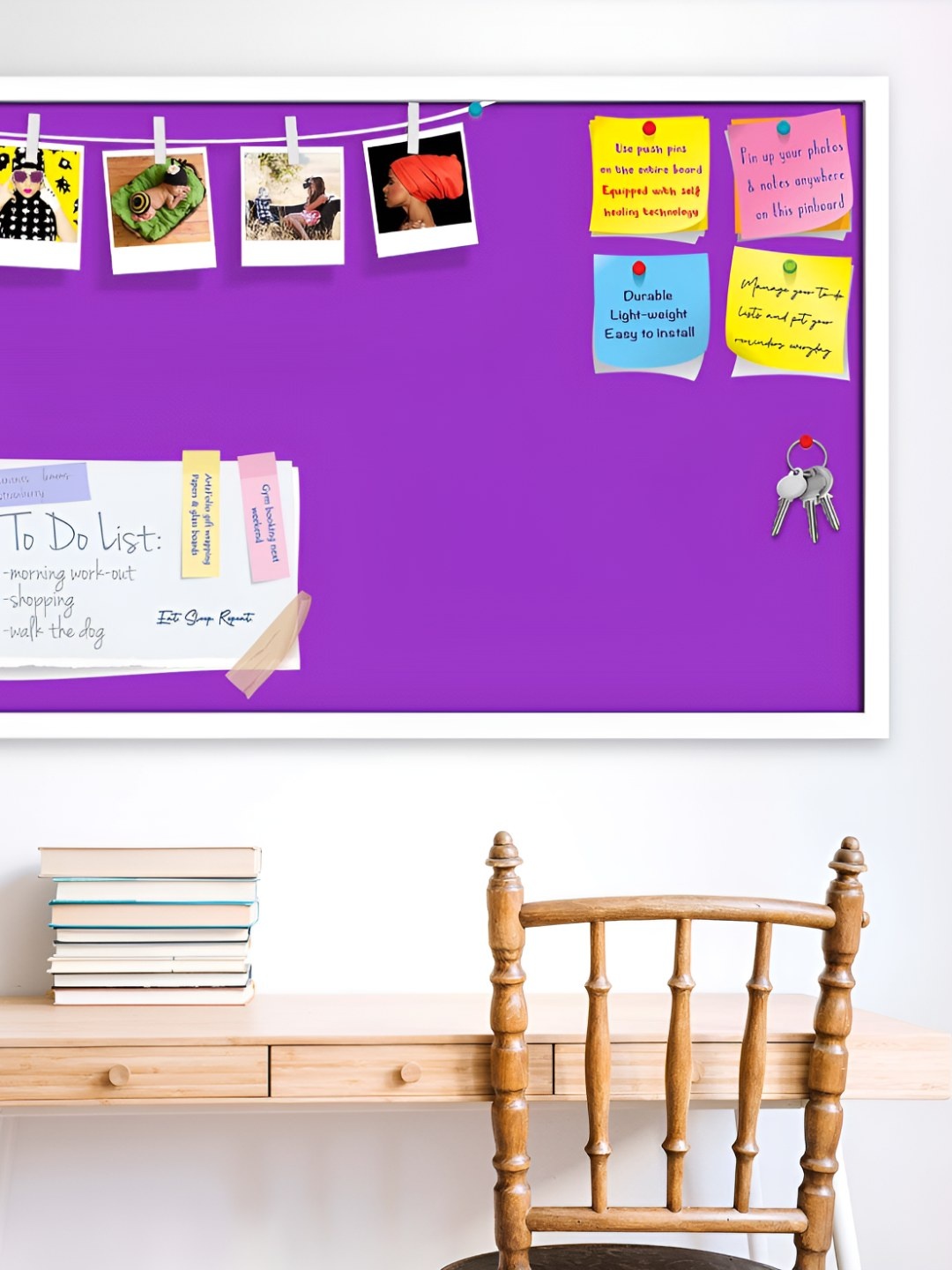 

ArtzFolio Wooden Notice Pin Board, Purple